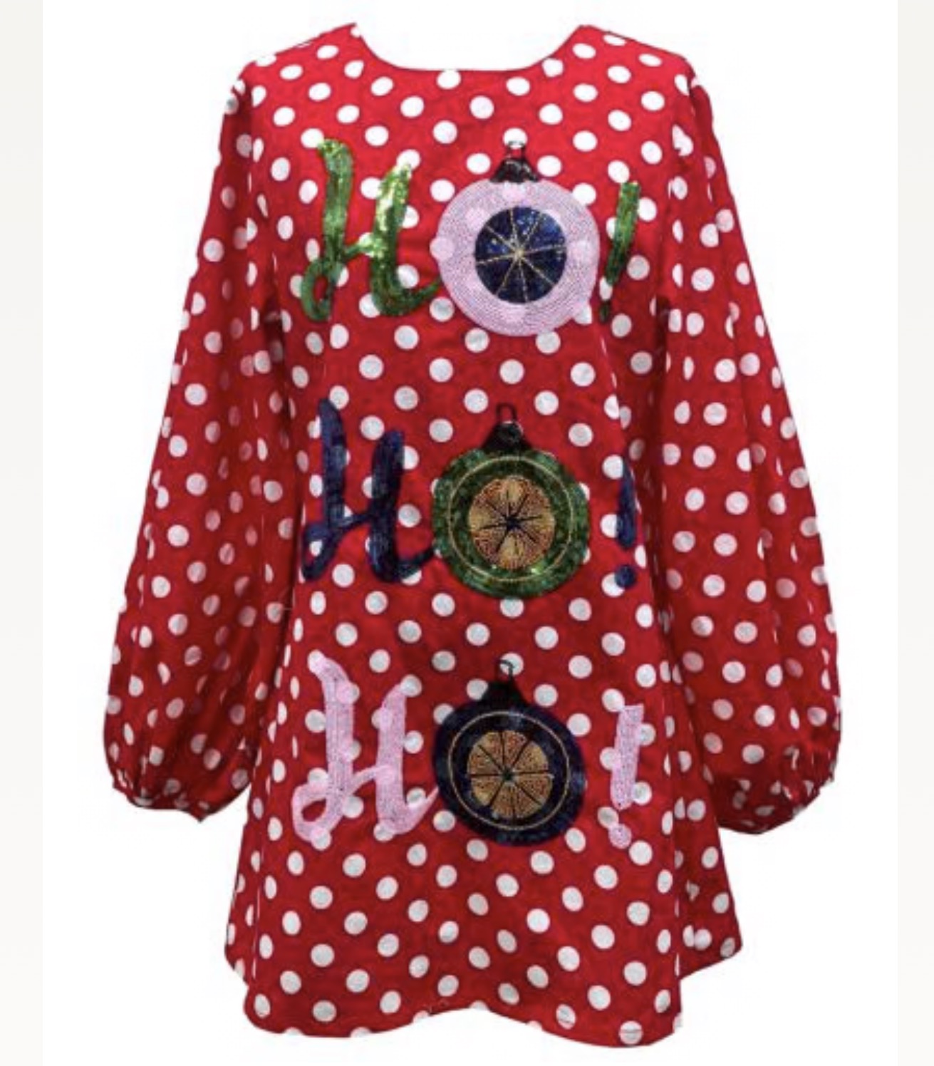 Ho Ho Ho Polka Dot Dress