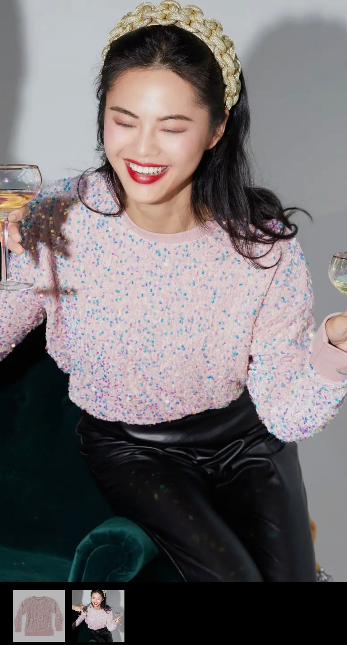 Pink Festive Sweatshirt