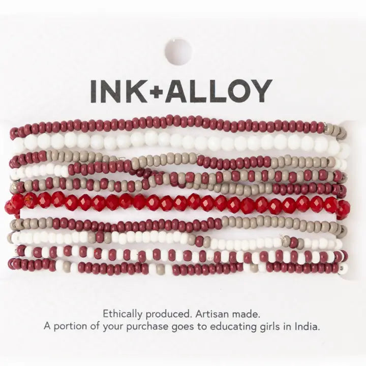 Sage Beaded Set-Assorted