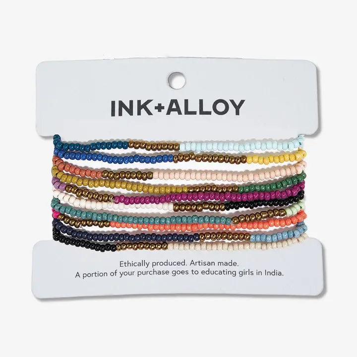 Sage Beaded Set-Assorted