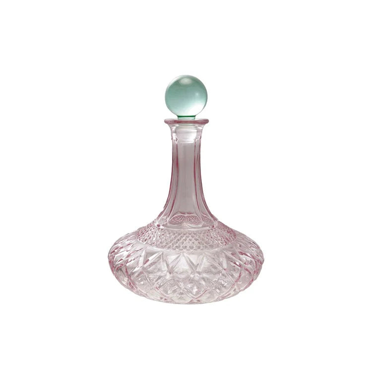 Pink & Green Decanter