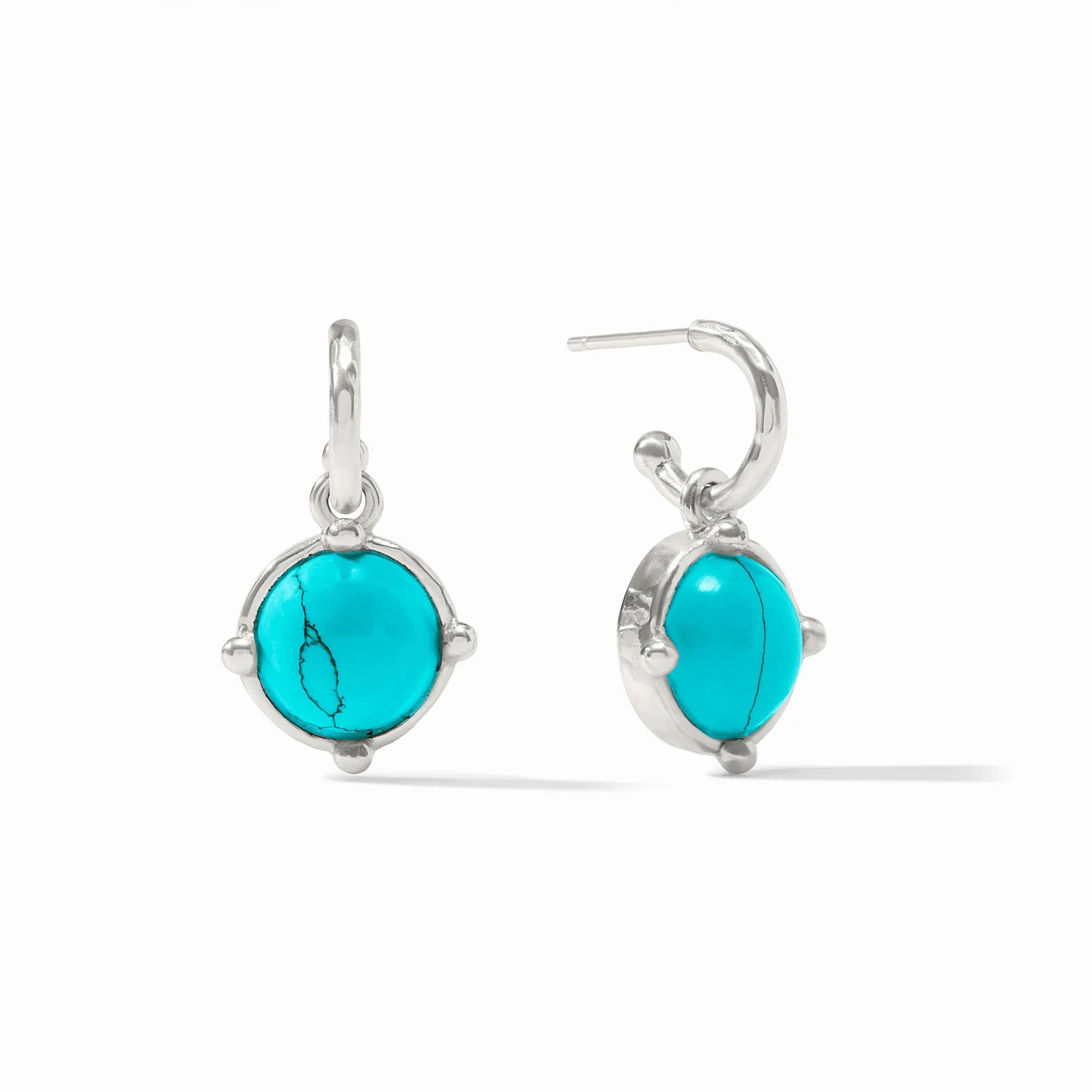 Honeybee Turquoise Hoop & Charm Earring