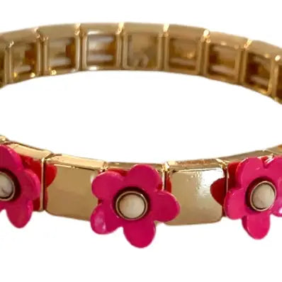 Flower Tile Bracelet-Assorted