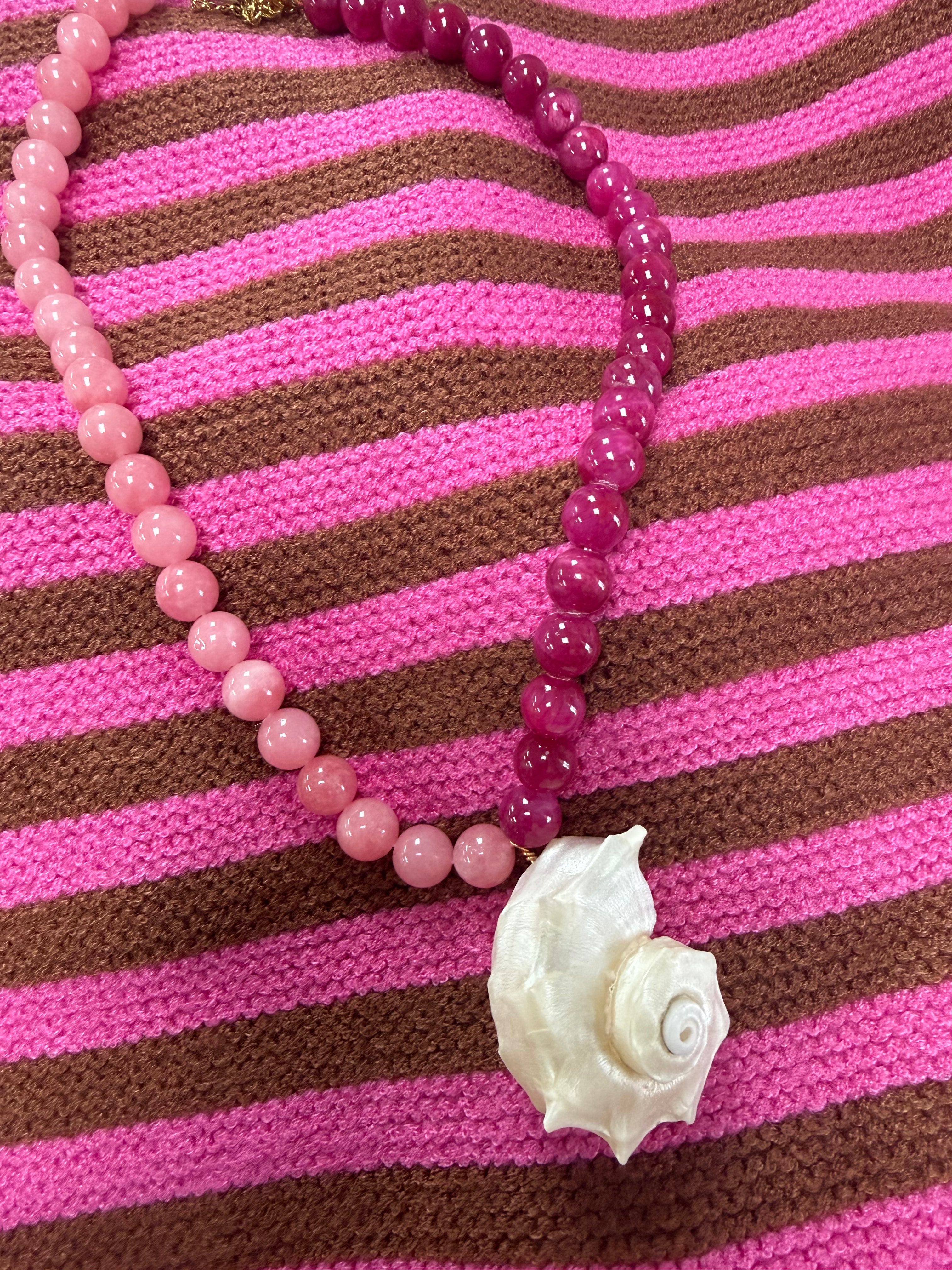 Pink Seashell Necklace