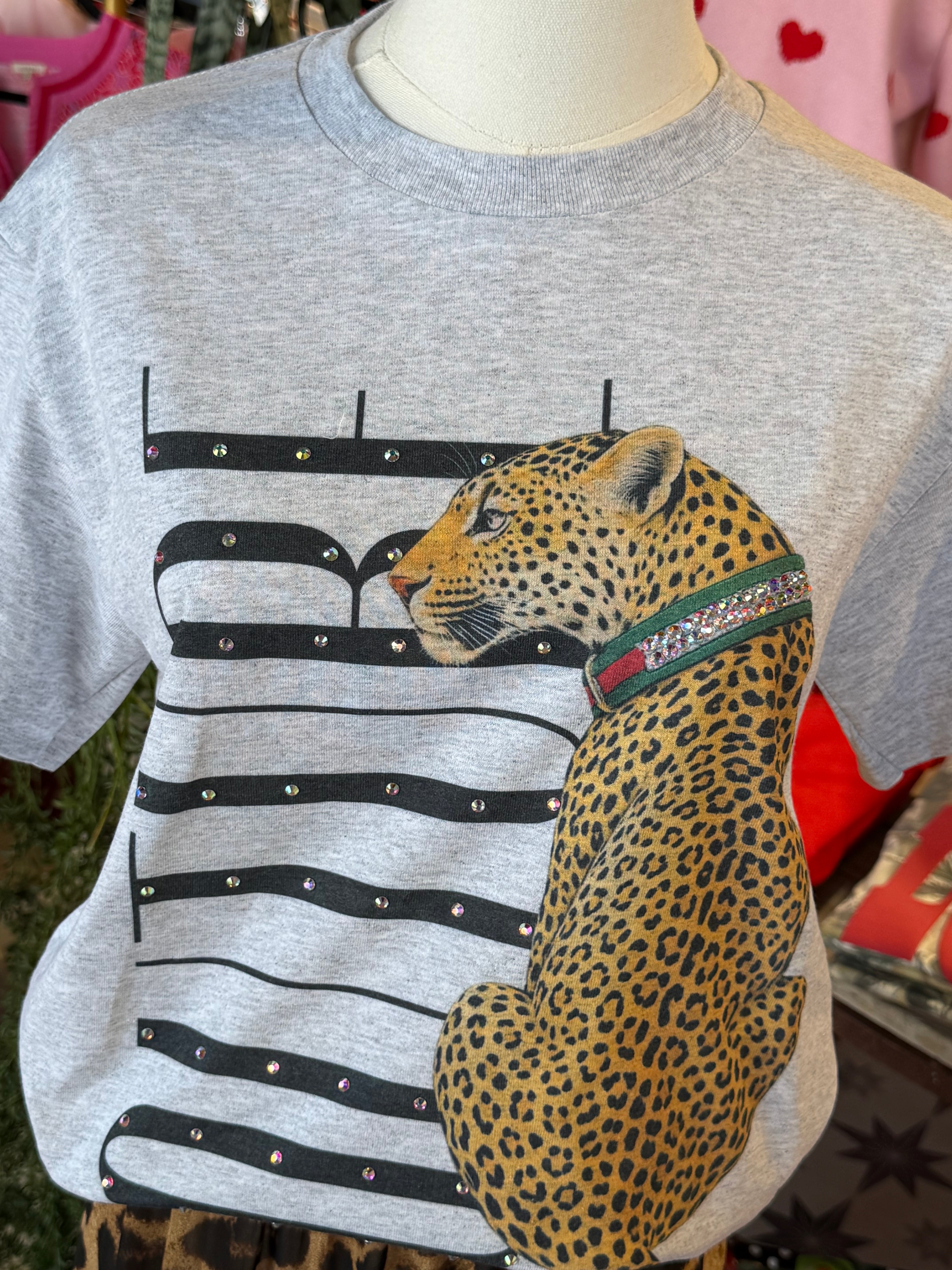 Couture Leopard-Bling Tee