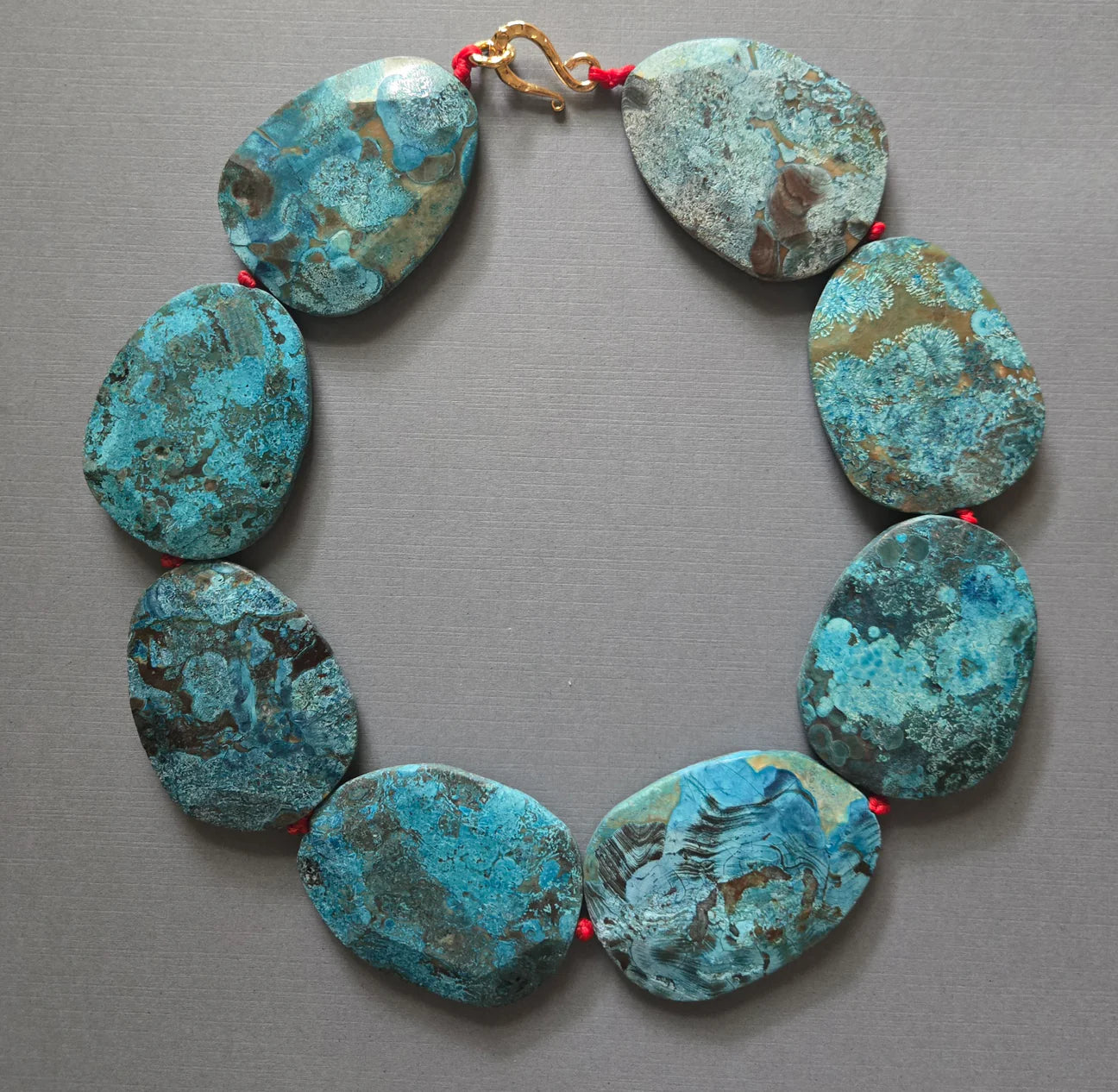 Slab of Chrysocolla Necklace