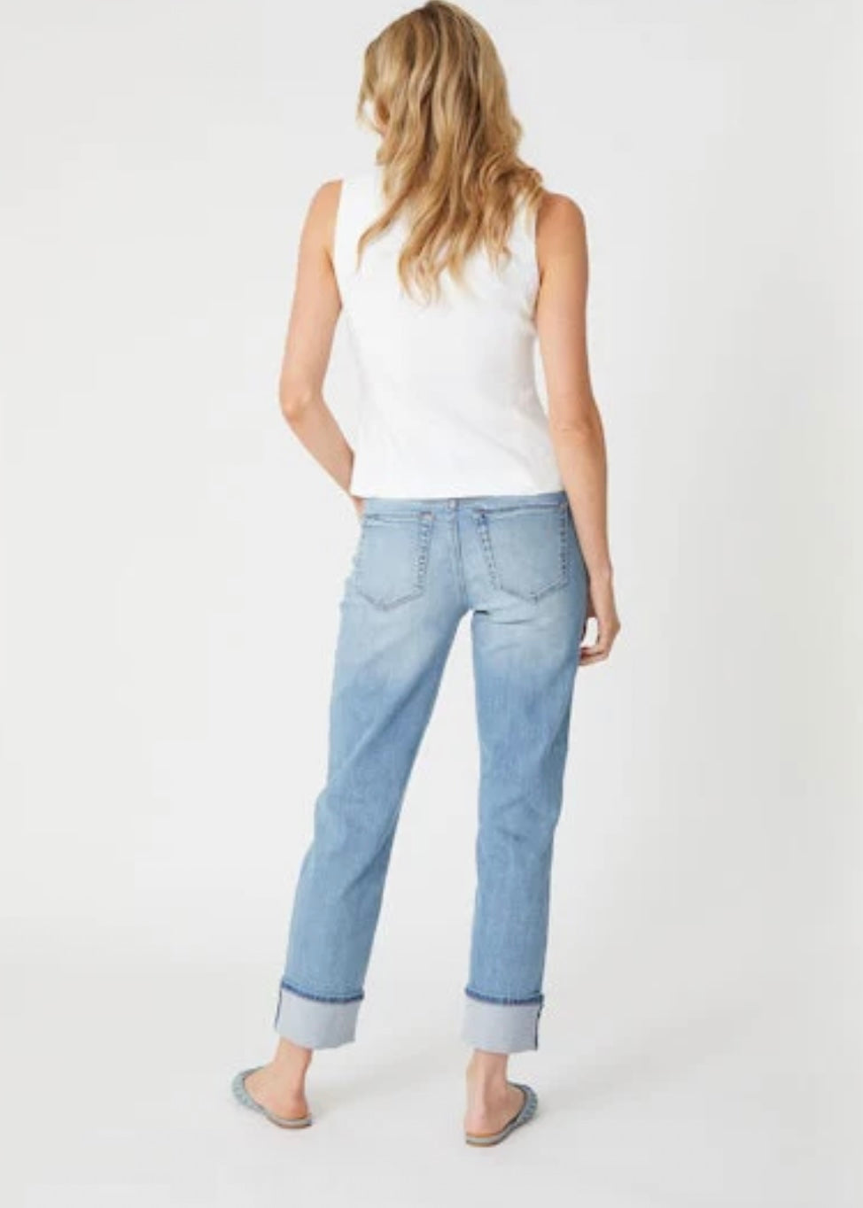 Jessie Wide Cuff Slim Jeans