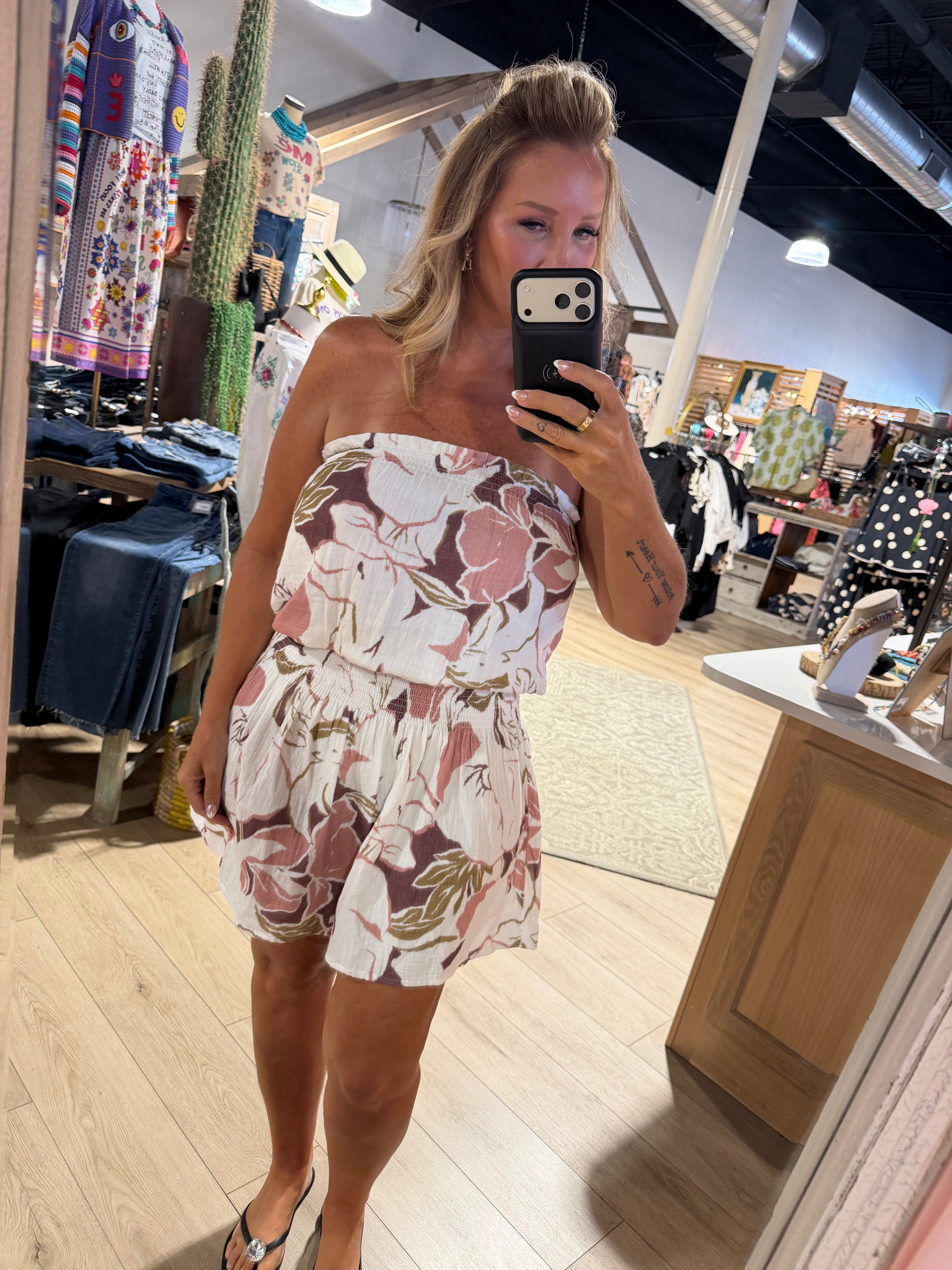 Smocked Tube Dress