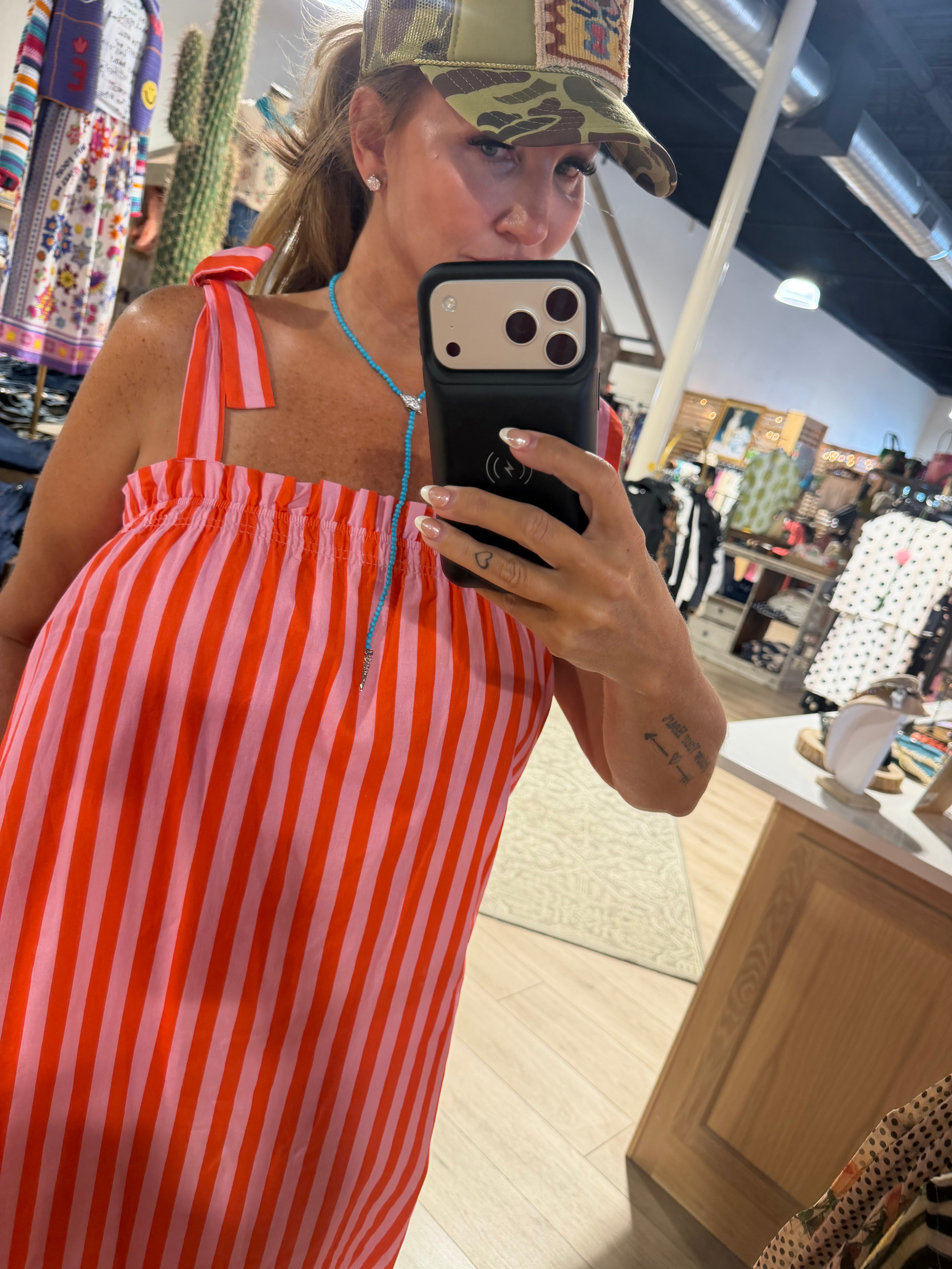 Carmen Stripe Dress