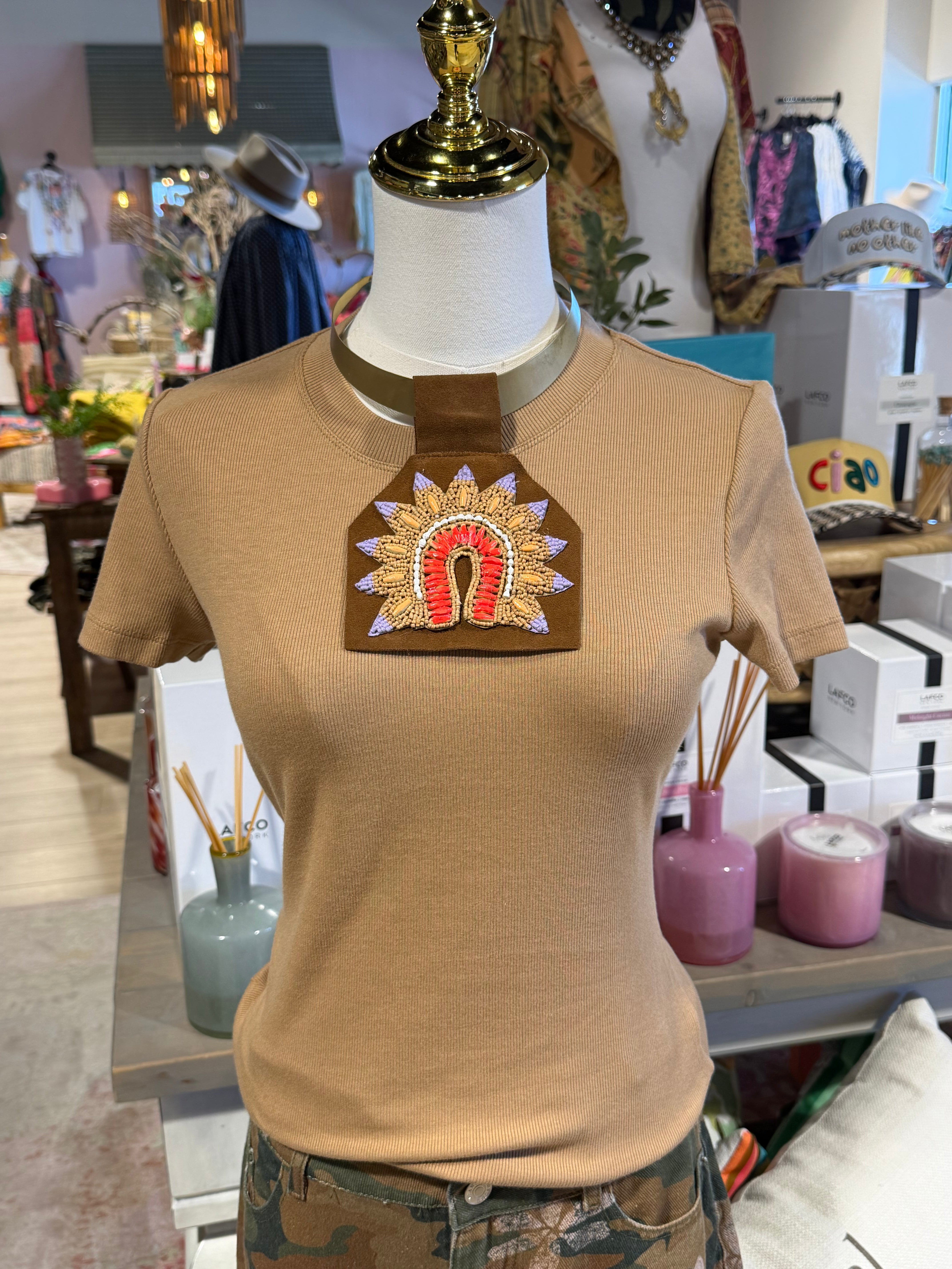 Hand Painted Medallion Necklace