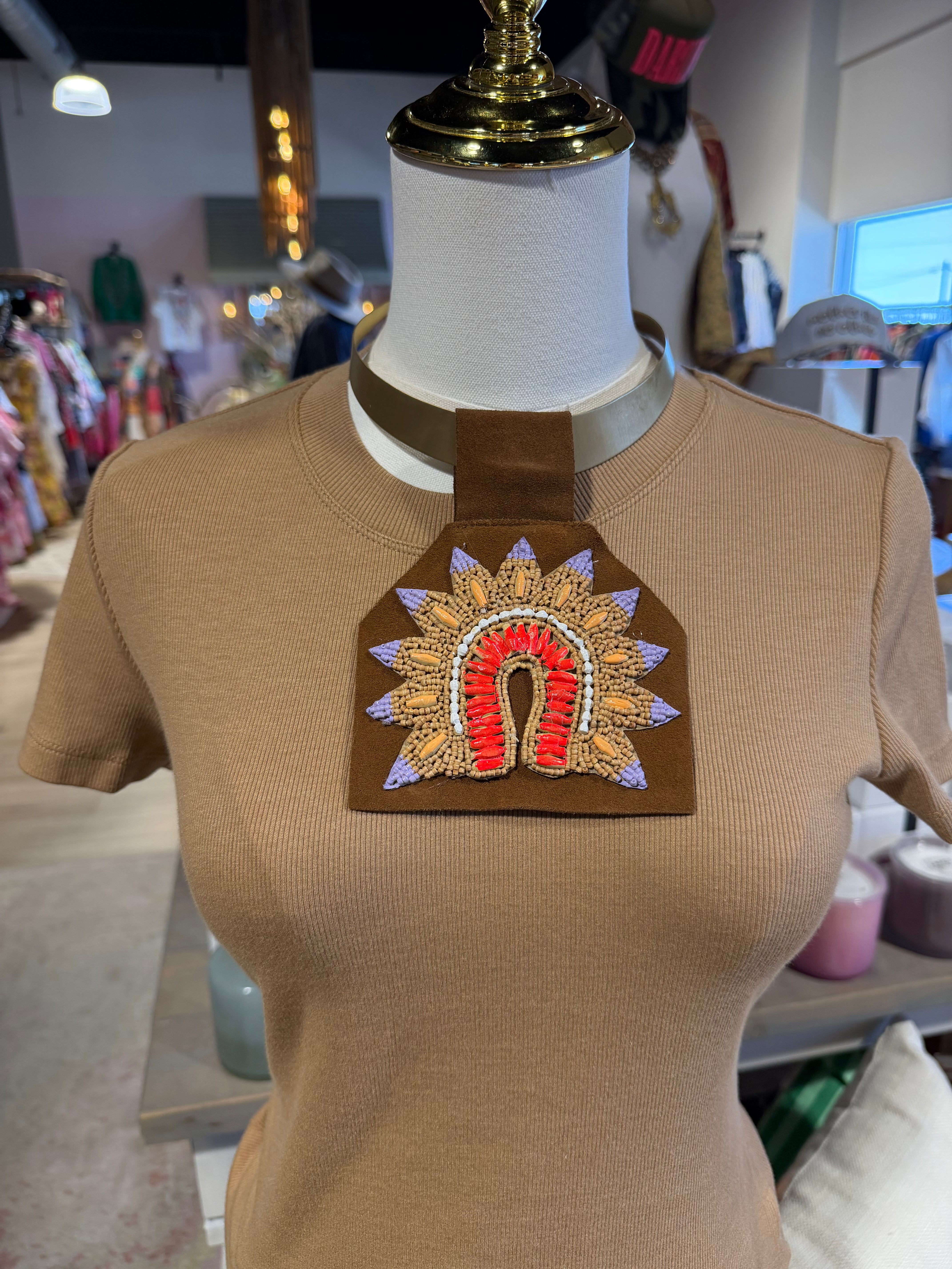 Hand Painted Medallion Necklace