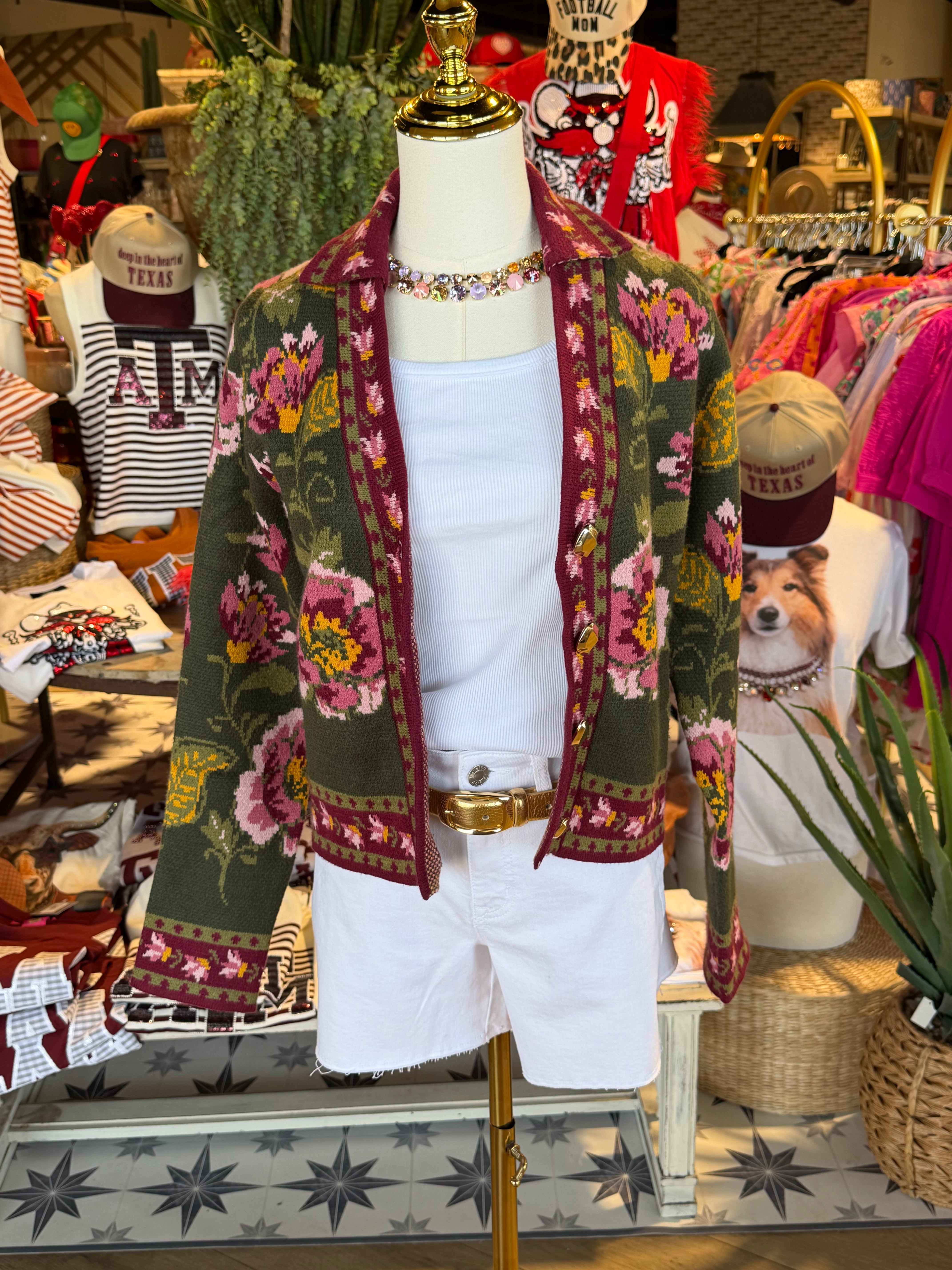 Floral Button Cardigan