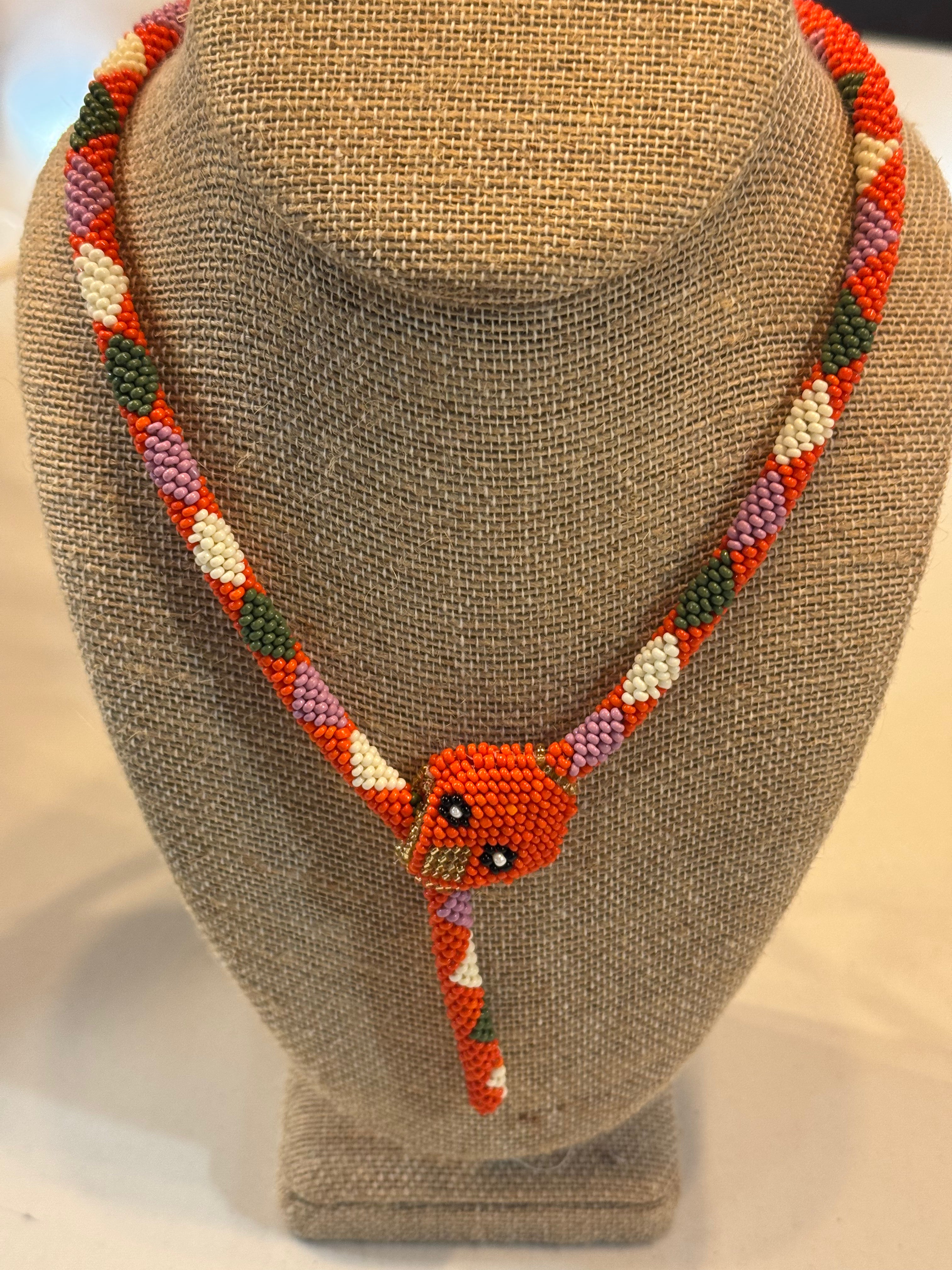 Beaded Snake Necklace