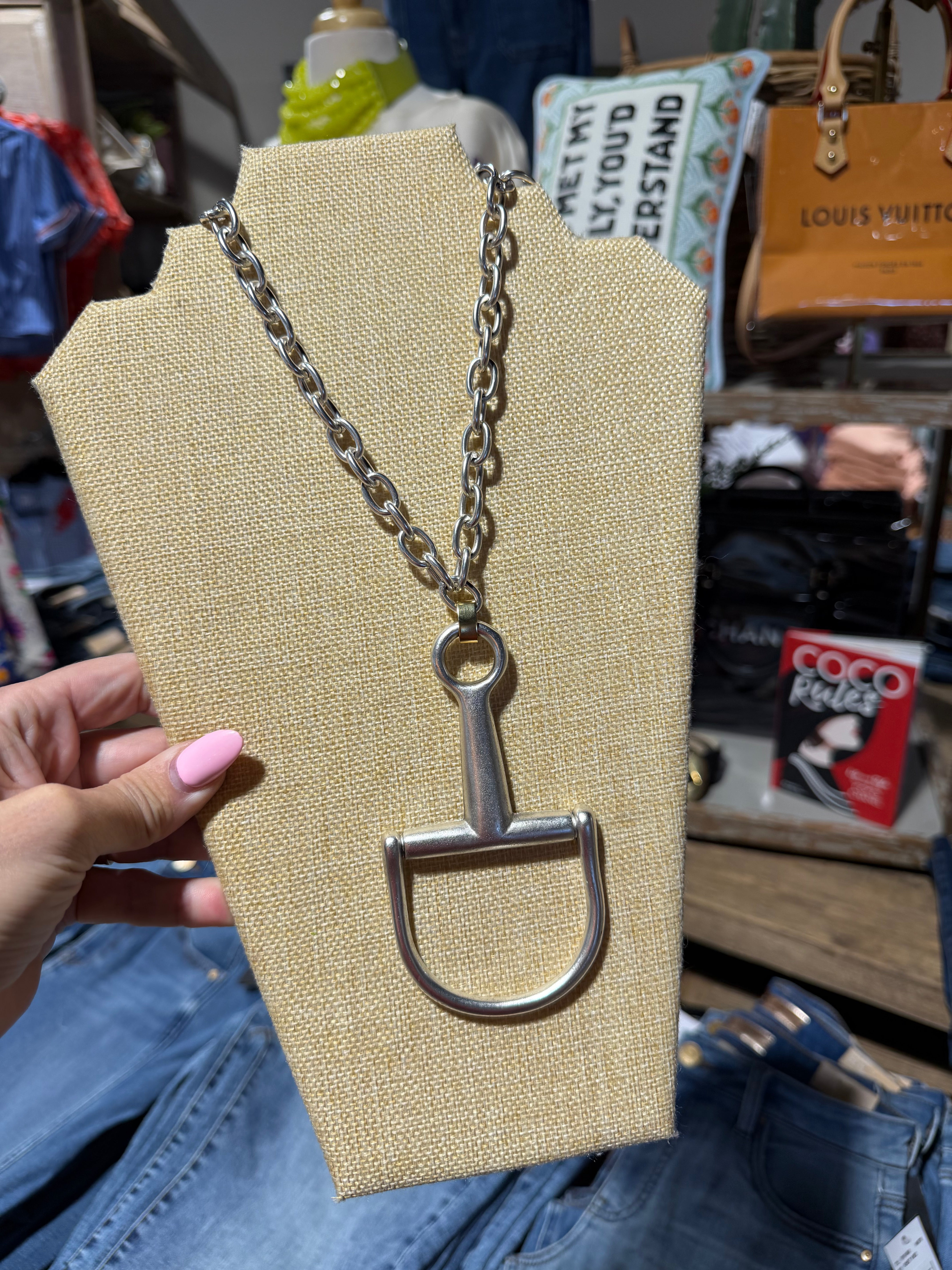 Horse Stirrup Necklace