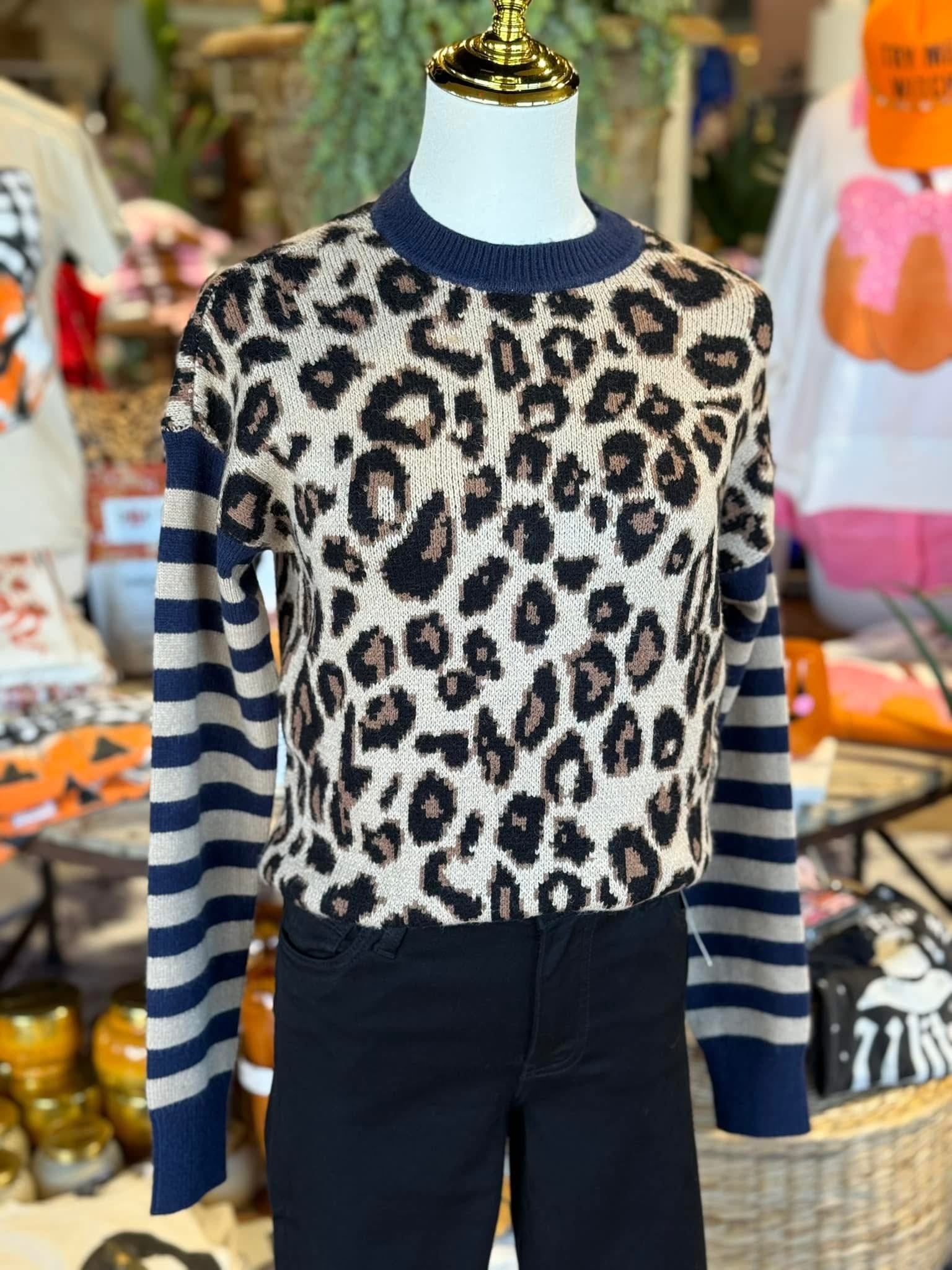 Adrian Leopard Sweater