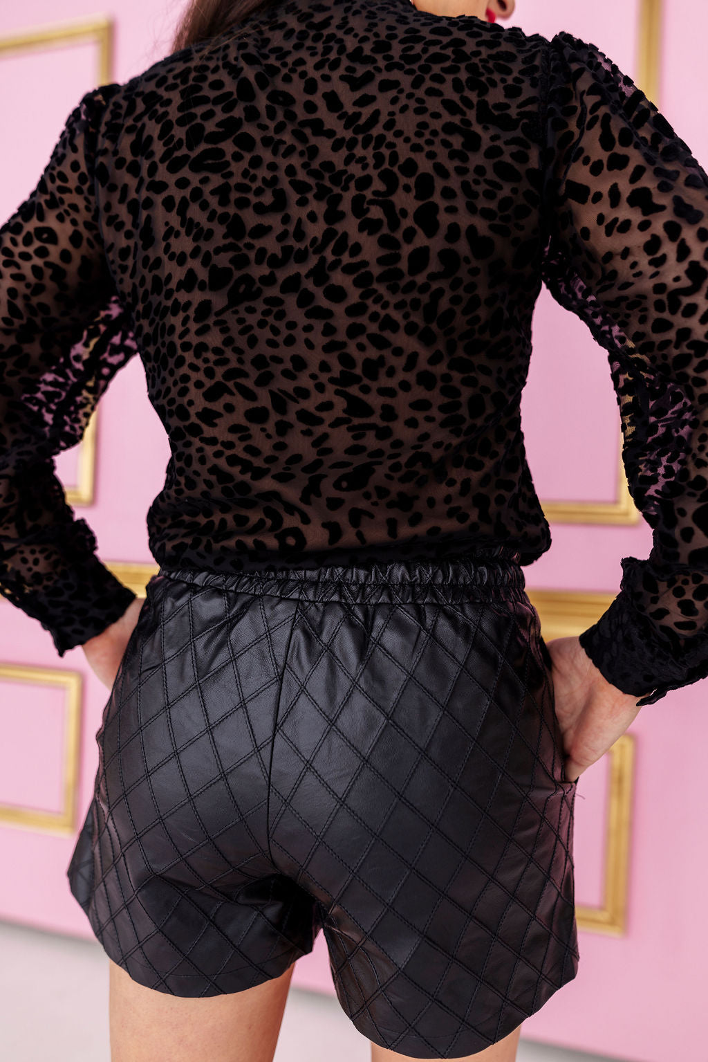 Leopard Burnout Velvet Top