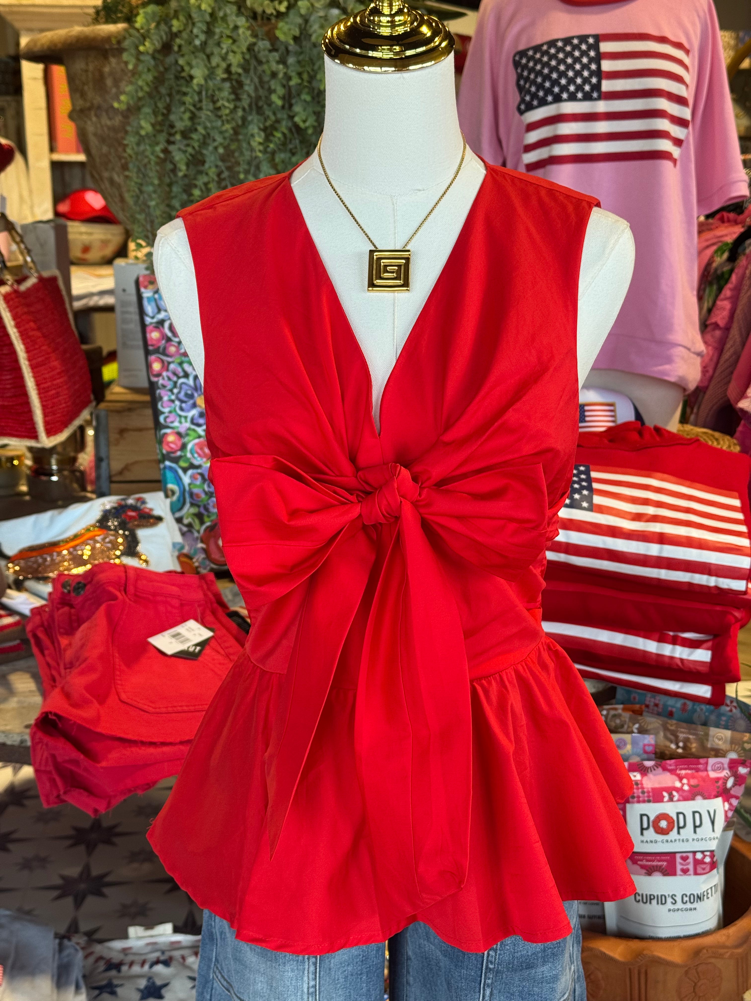 Front Bow Top- 2 Colors