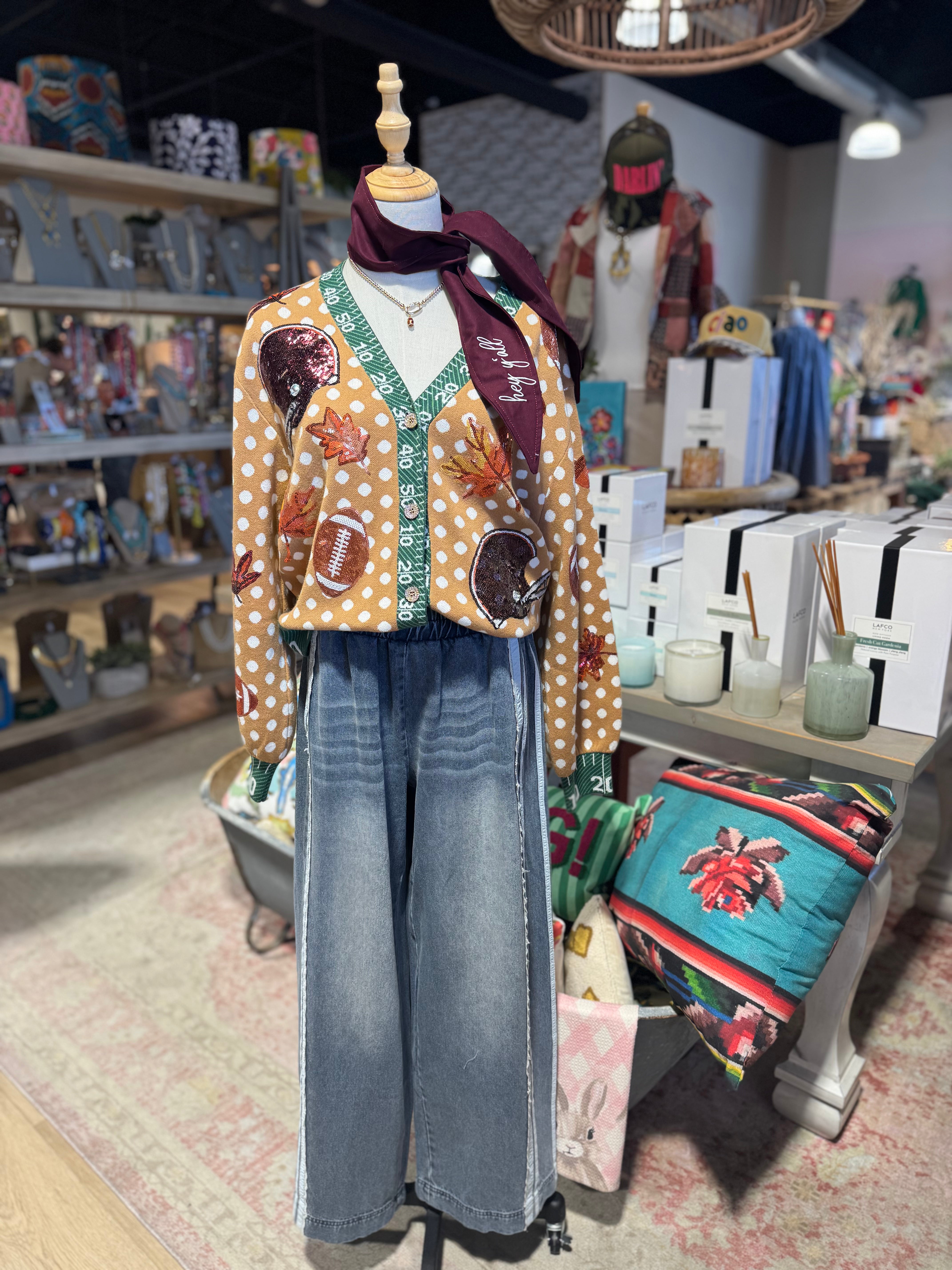 Lacey Denim Pants