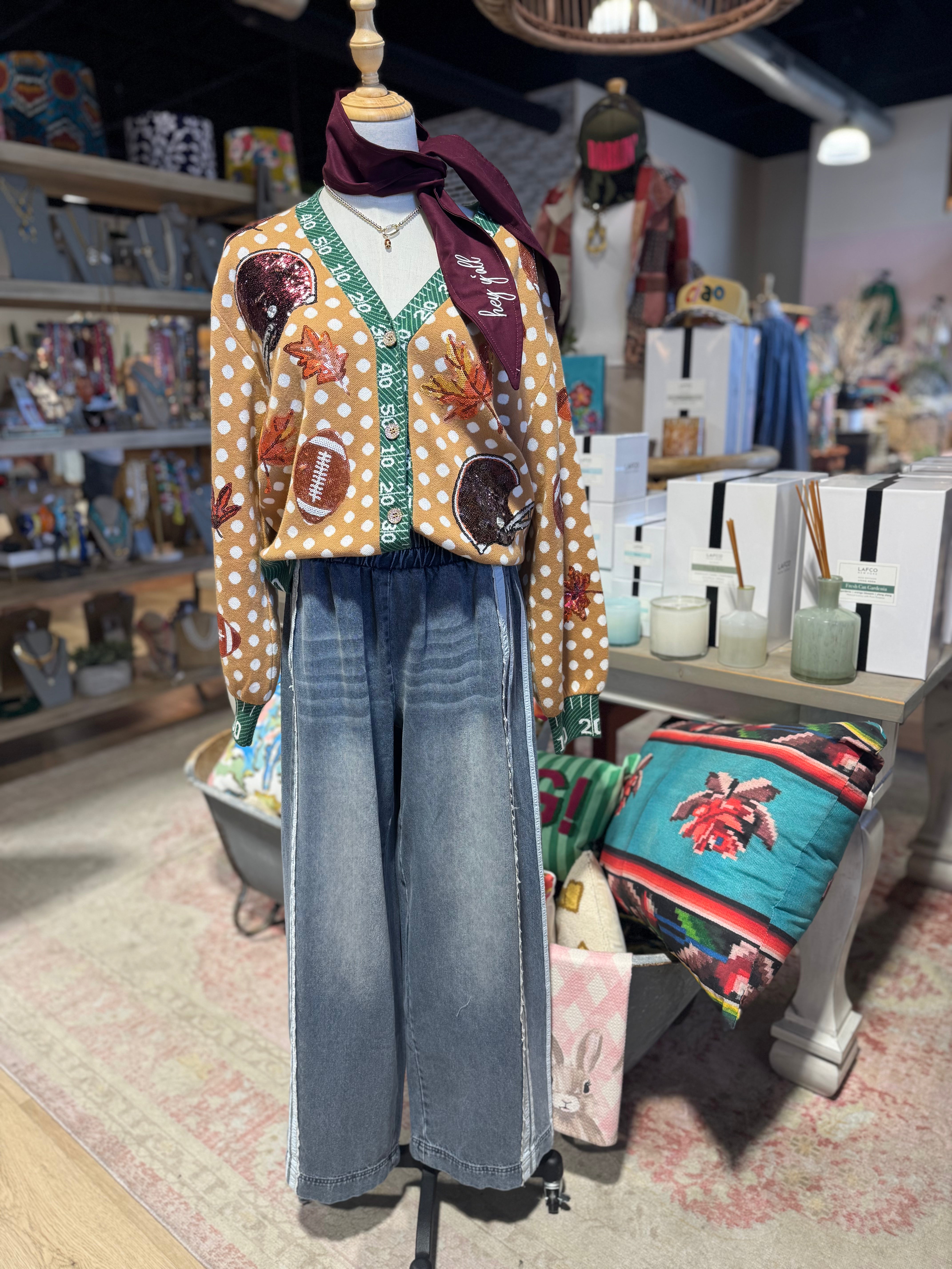 Lacey Denim Pants