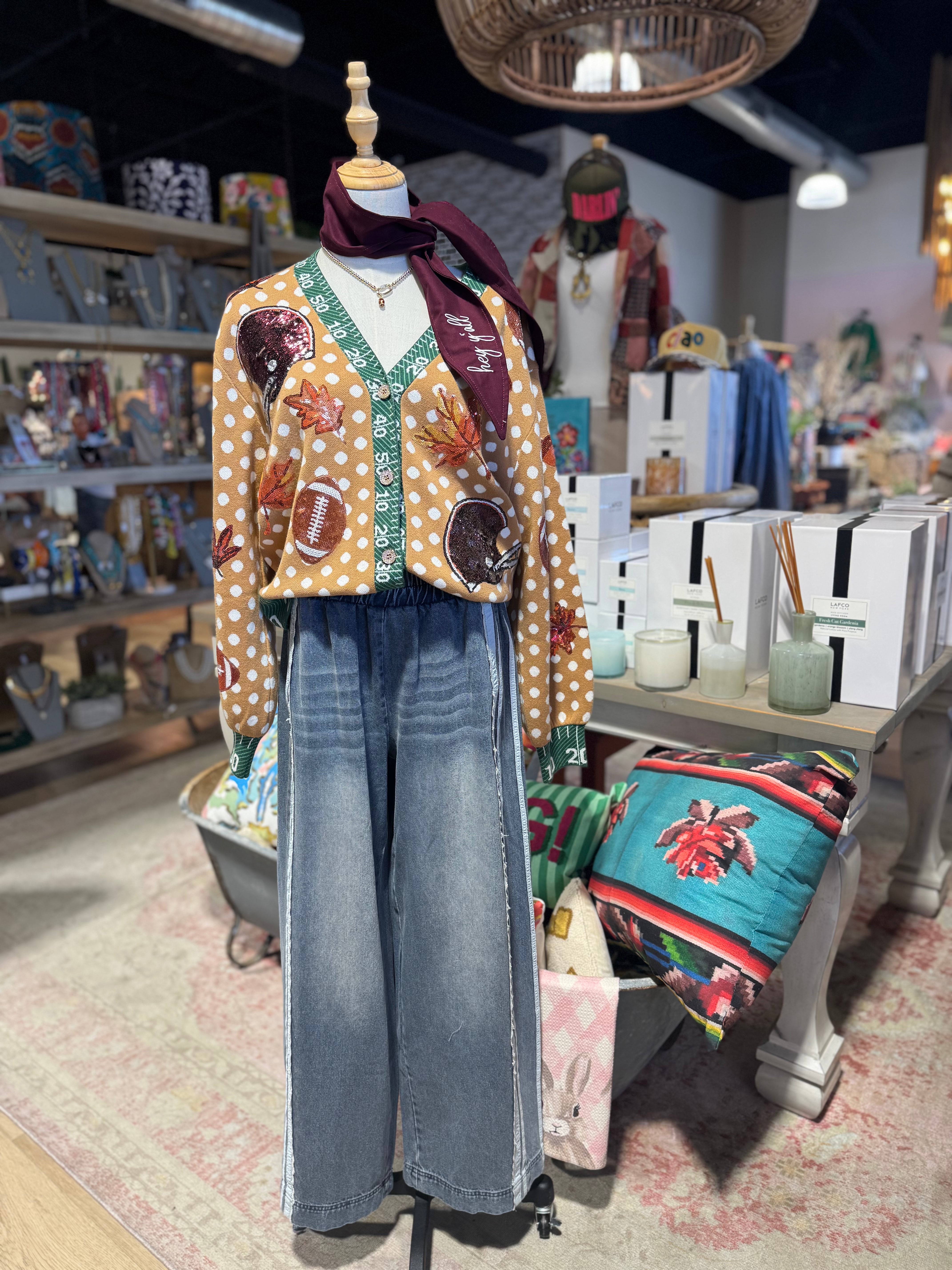 Lacey Denim Pants