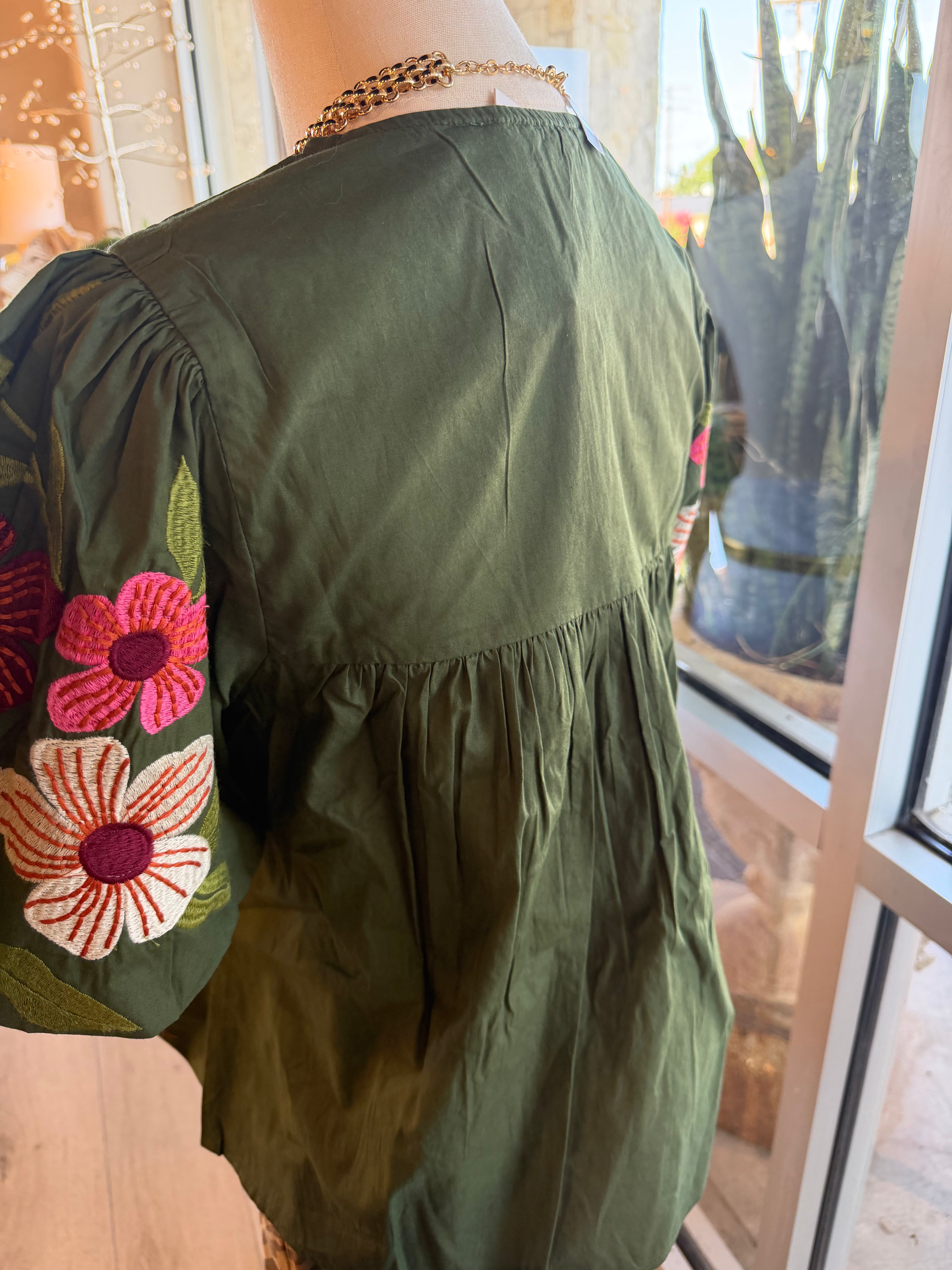 Fallon Embroidery Top