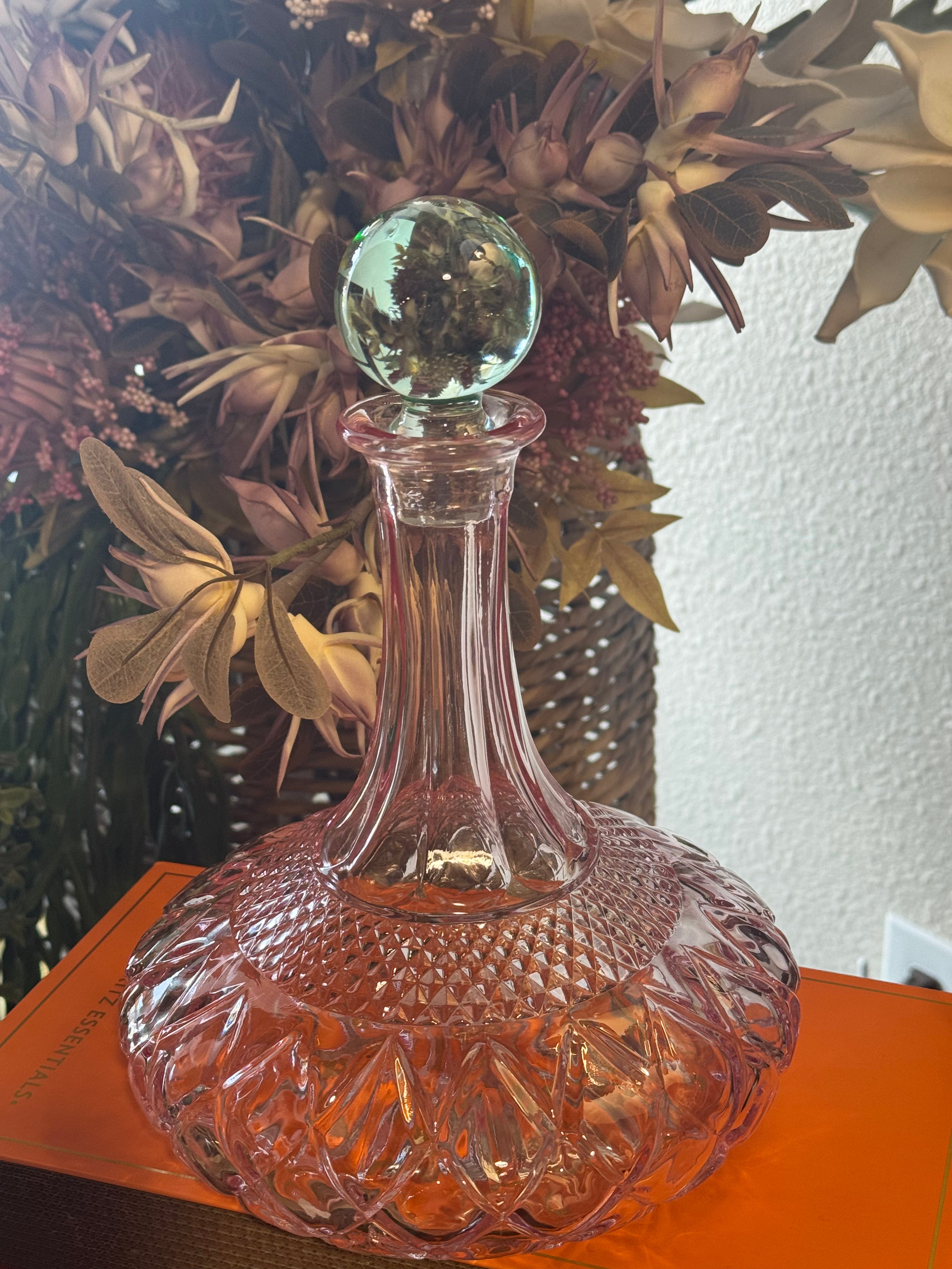 Pink & Green Decanter