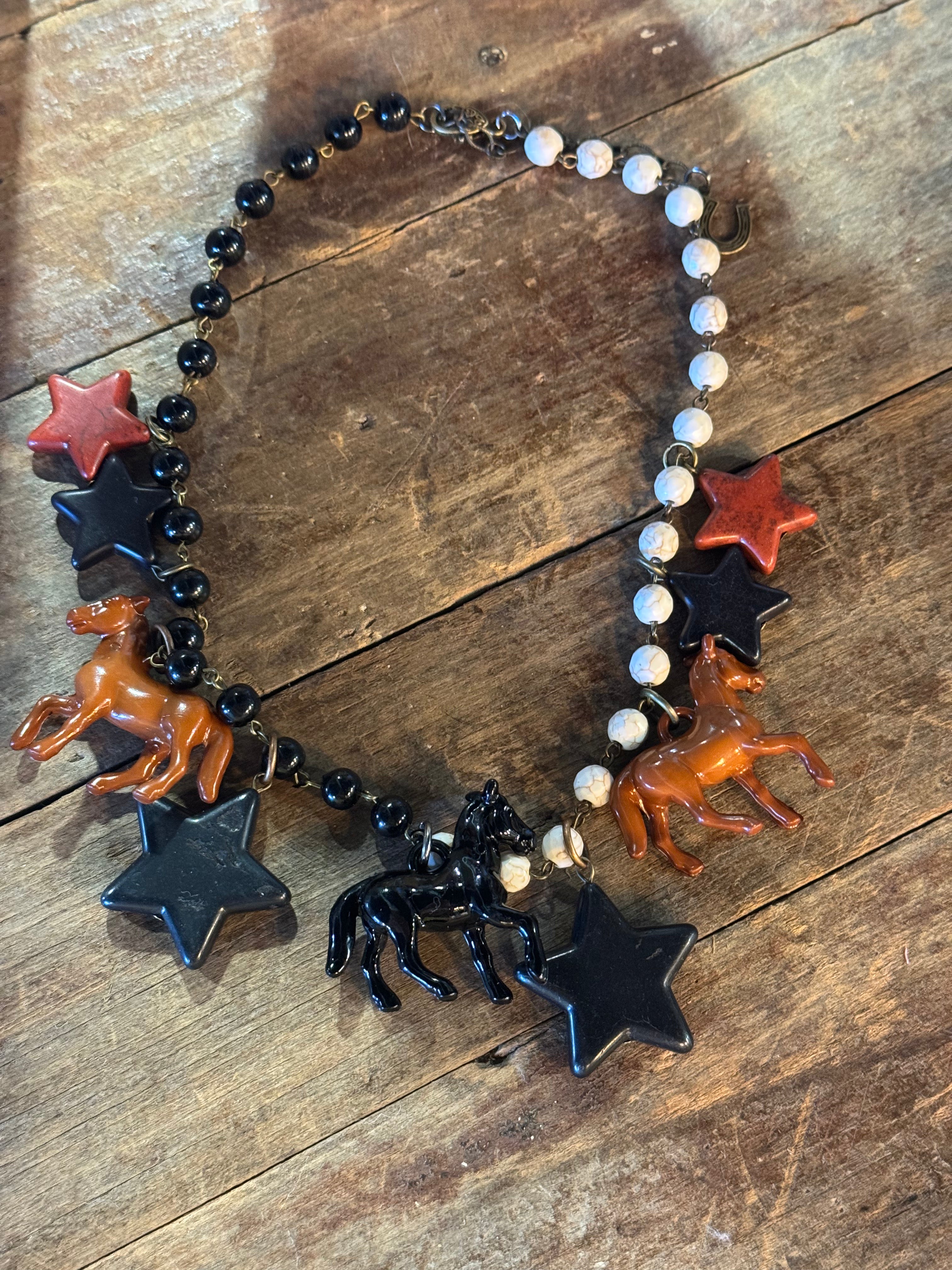 Ponies & Star Necklaces ( 3 colors)