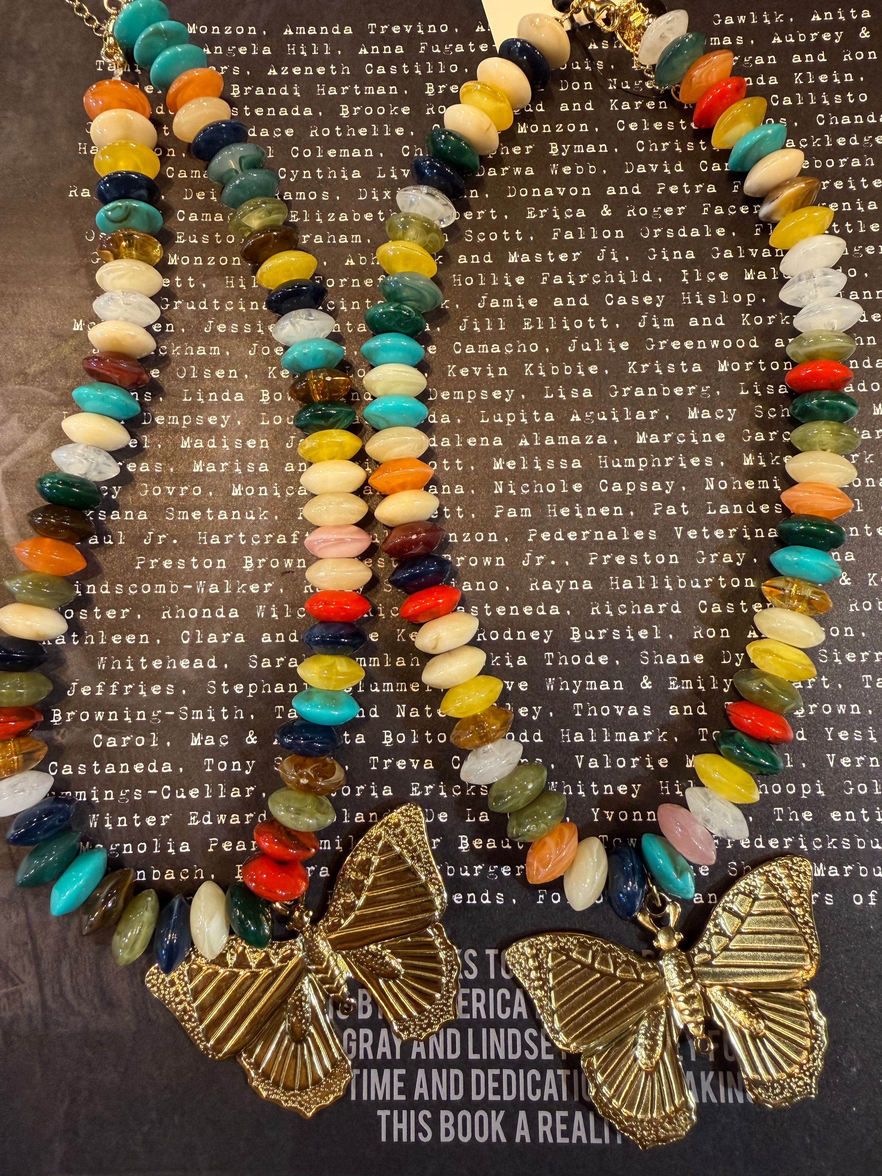 Colorful Butterfly Necklace