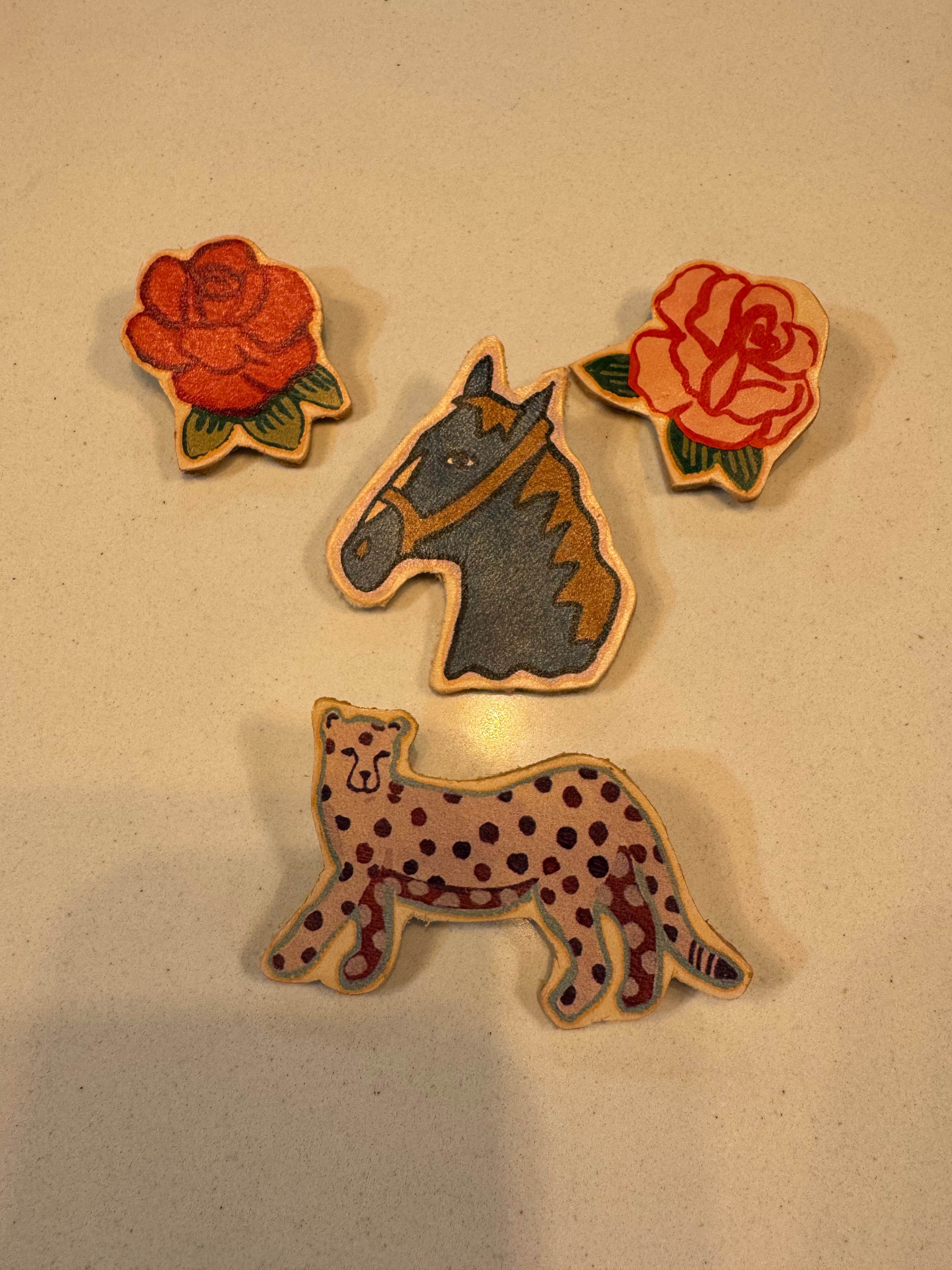 Cutout Western Slides & Pins- Assorted