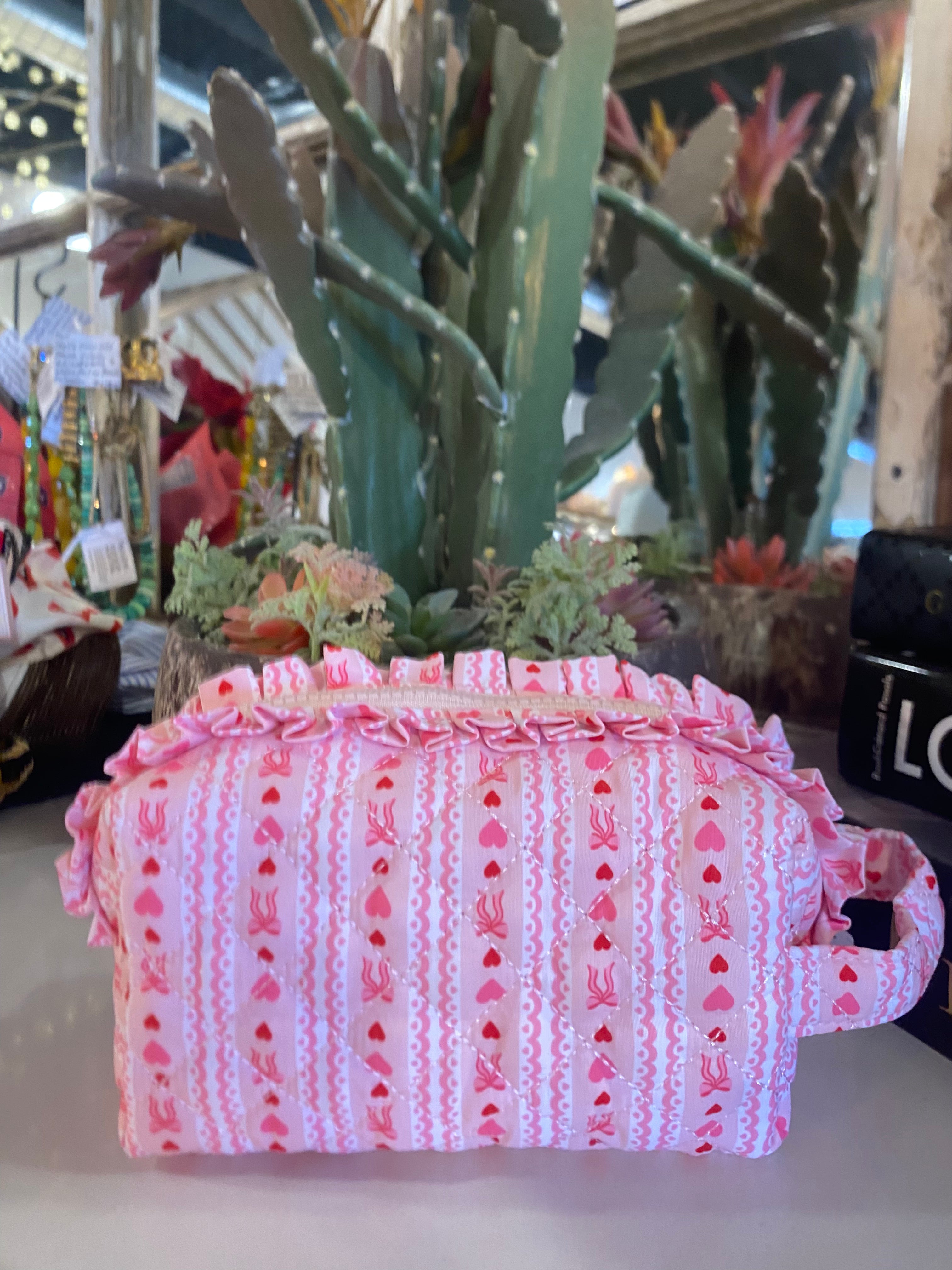 Small Quilted Cosmetic Pouch (Assorted)