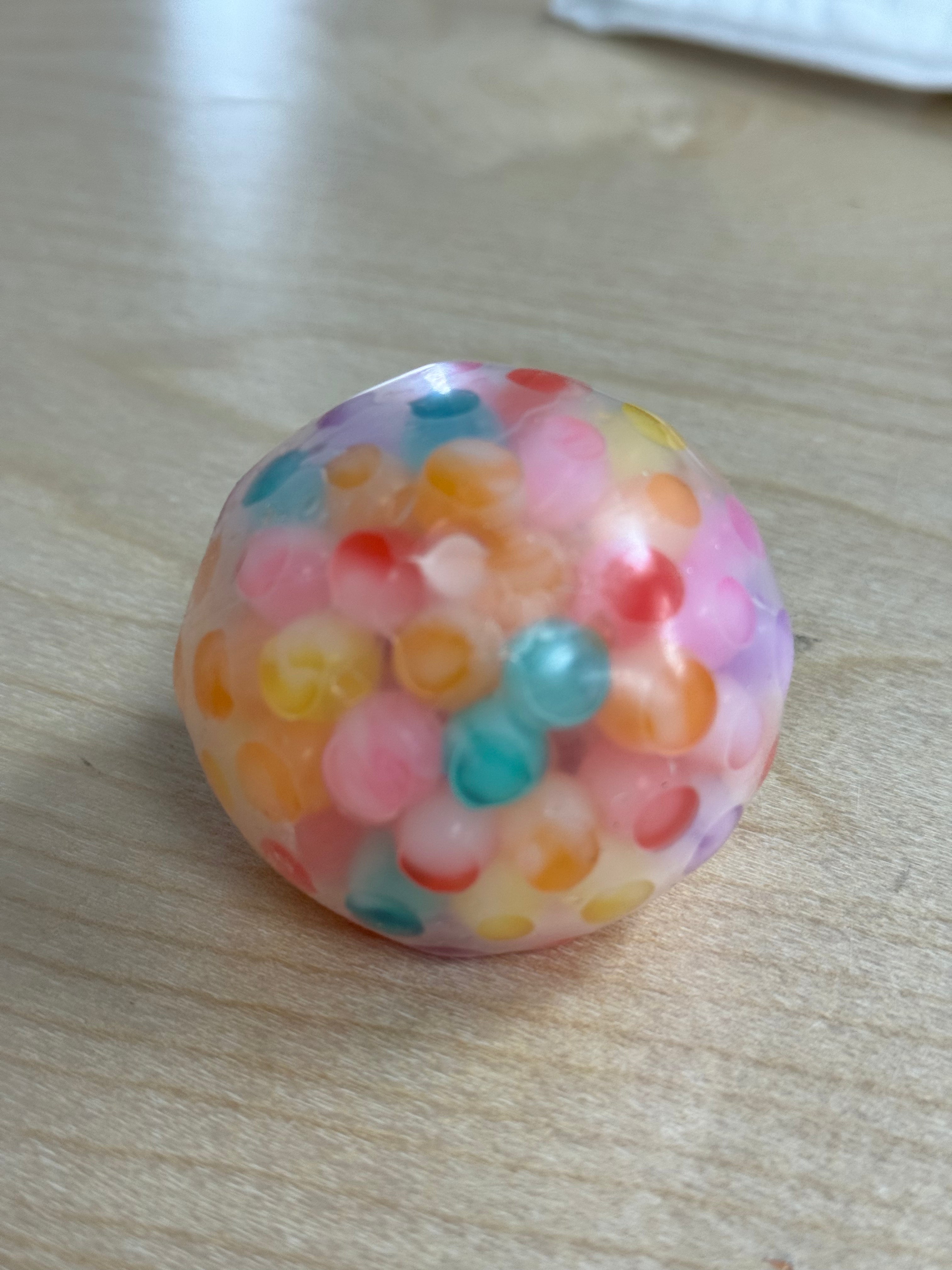 Sequin Glitter jellyfish squishy sensory toy-no brand