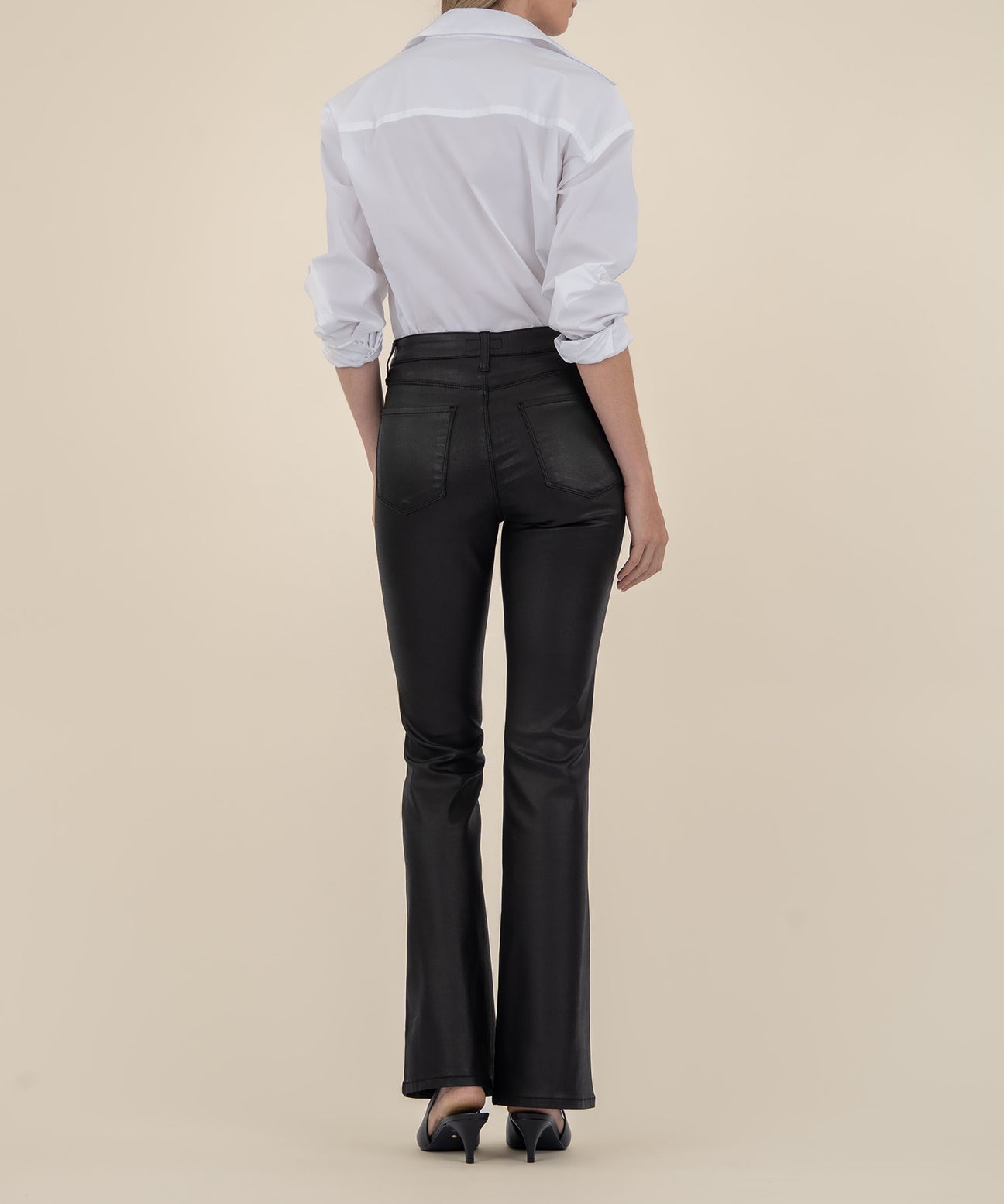 Ana Coated Flare Jeans