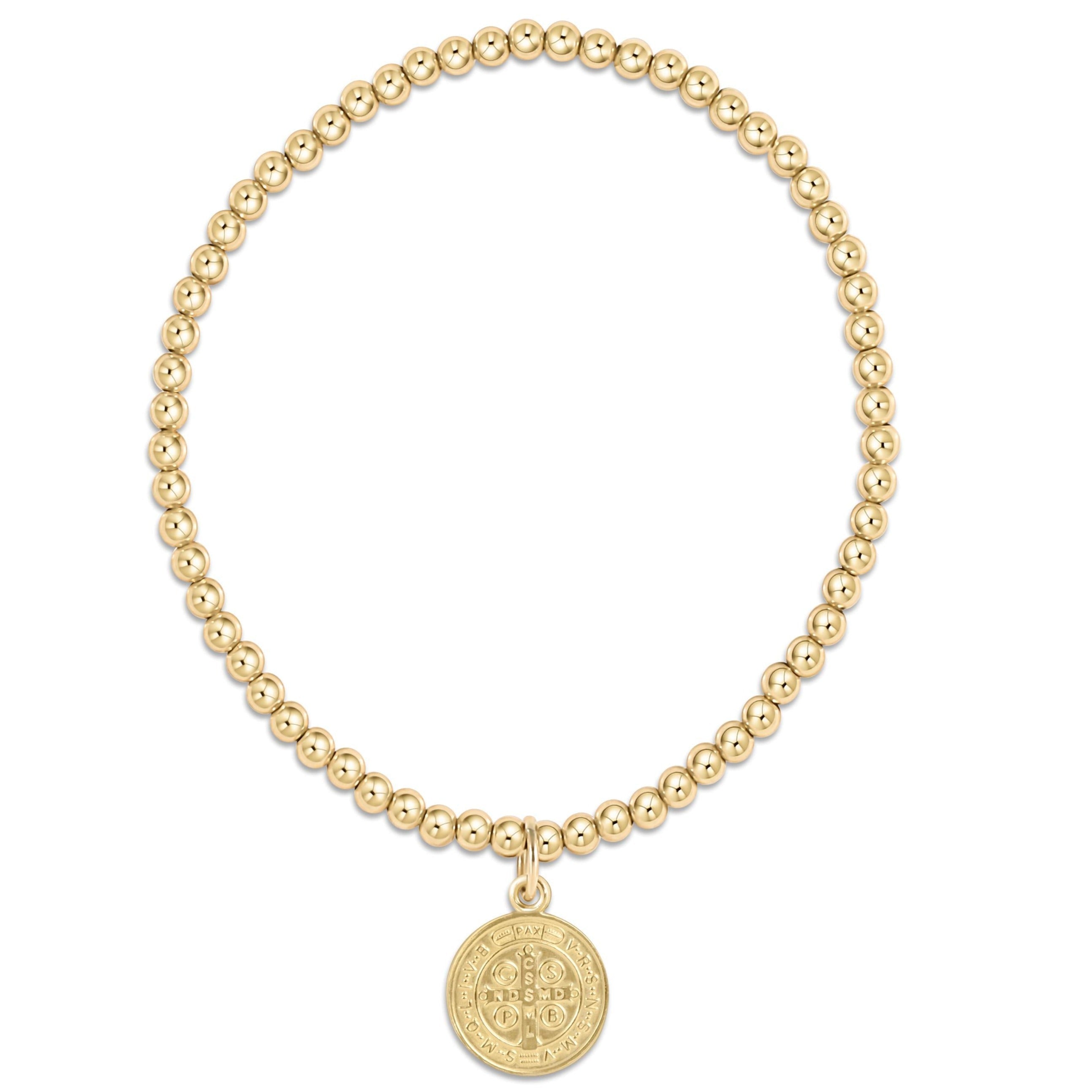 Blessing Gold Disc 3mm Bracelet