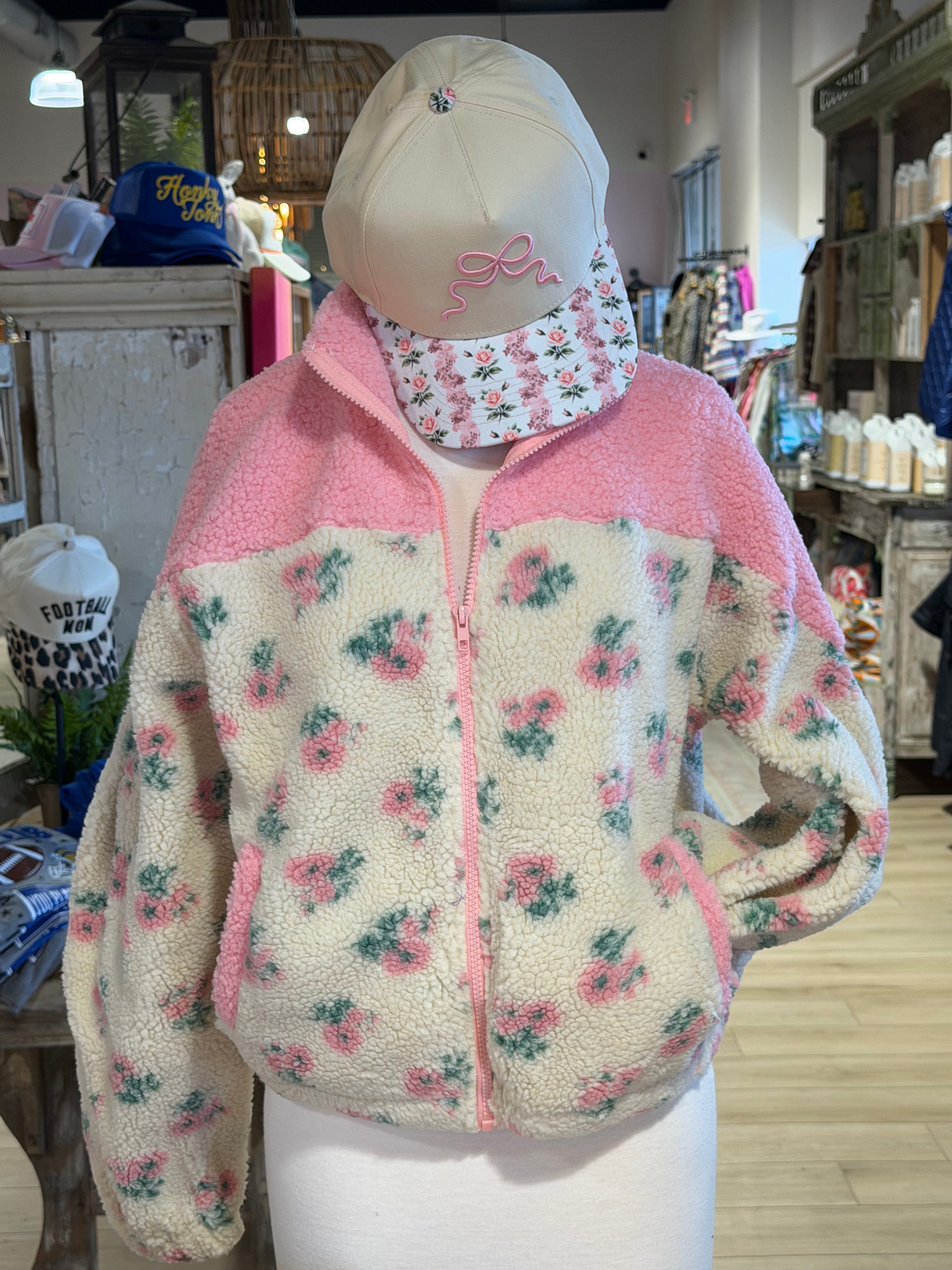 Ditsy Floral Sherpa
