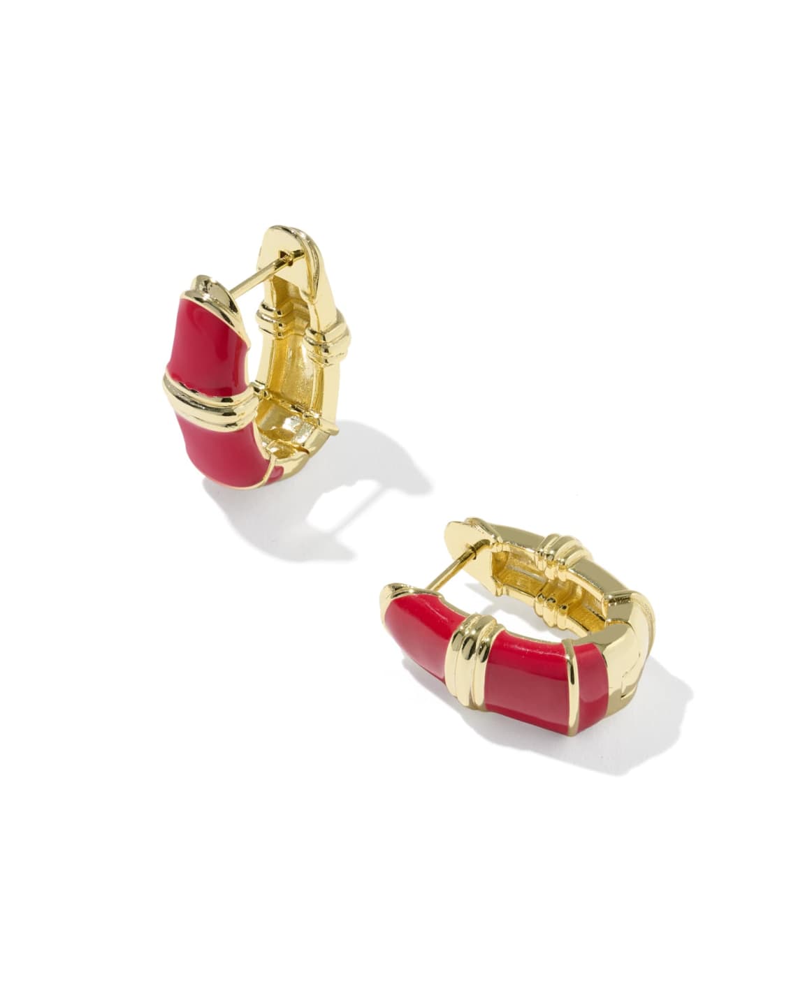 Courtney Enamel  Huggie Earrings,