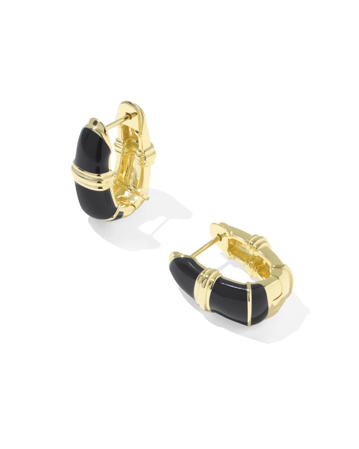 Courtney Enamel  Huggie Earrings,