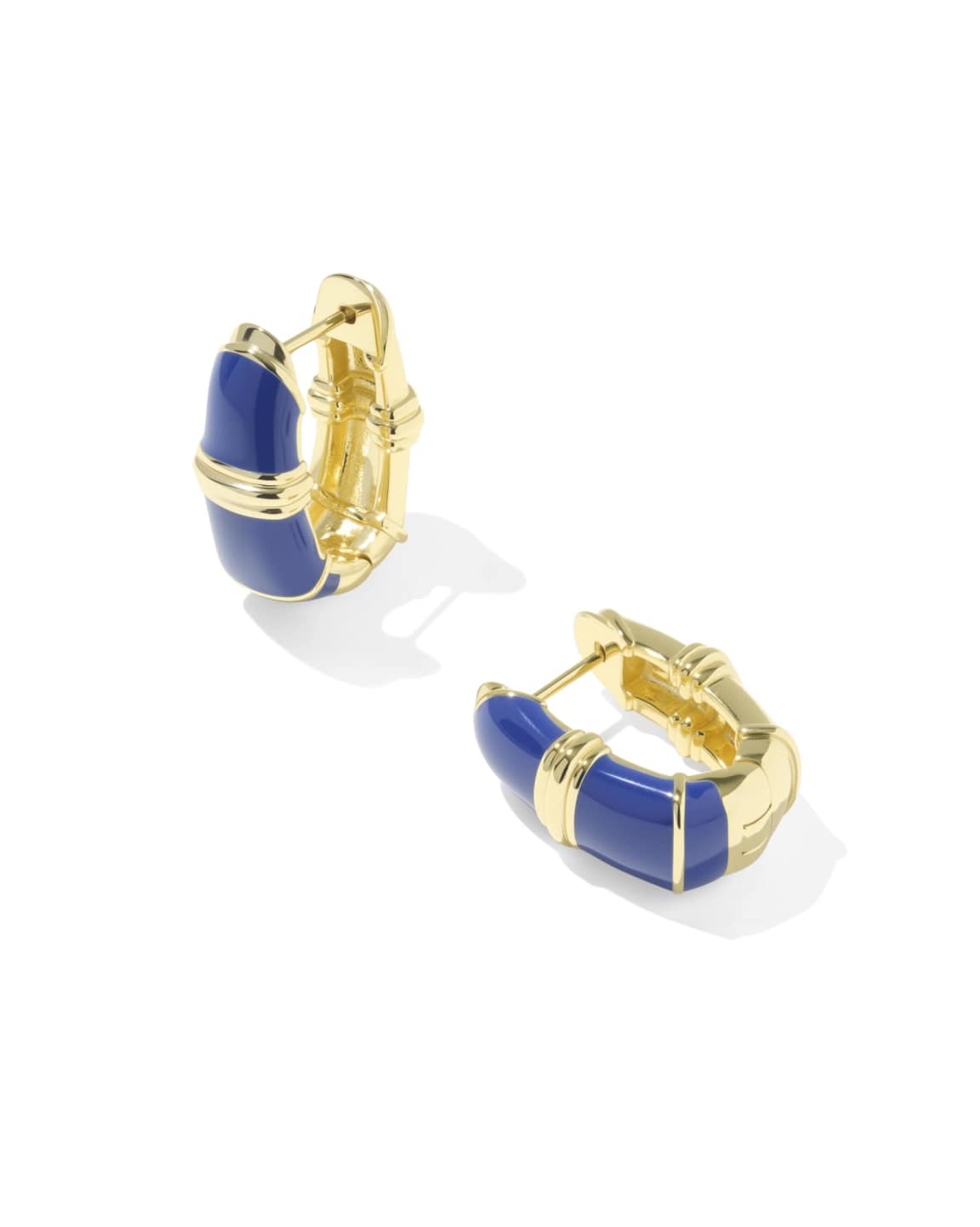 Courtney Enamel  Huggie Earrings,