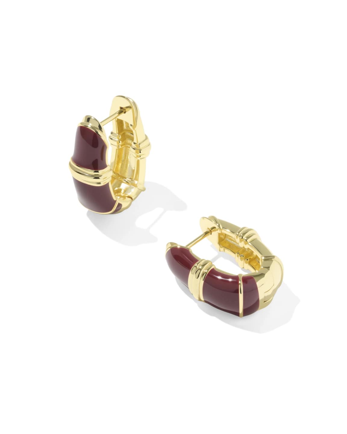 Courtney Enamel  Huggie Earrings,