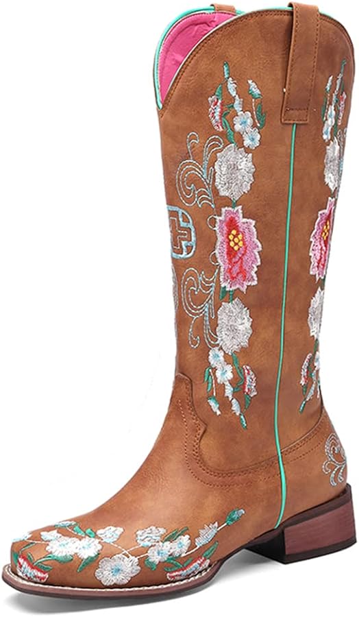 Embroidery Cowboy Boots