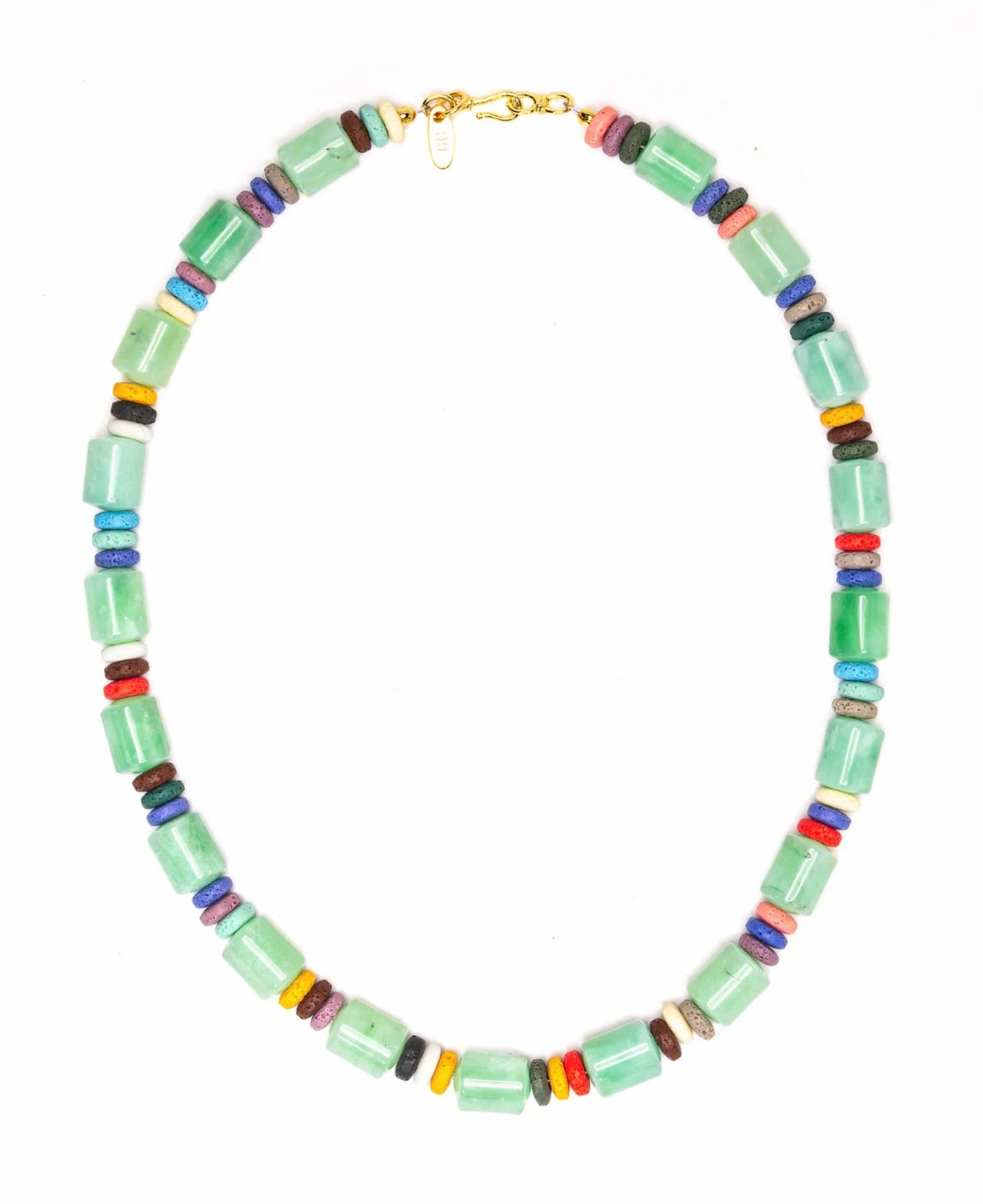 Green Tube Necklace