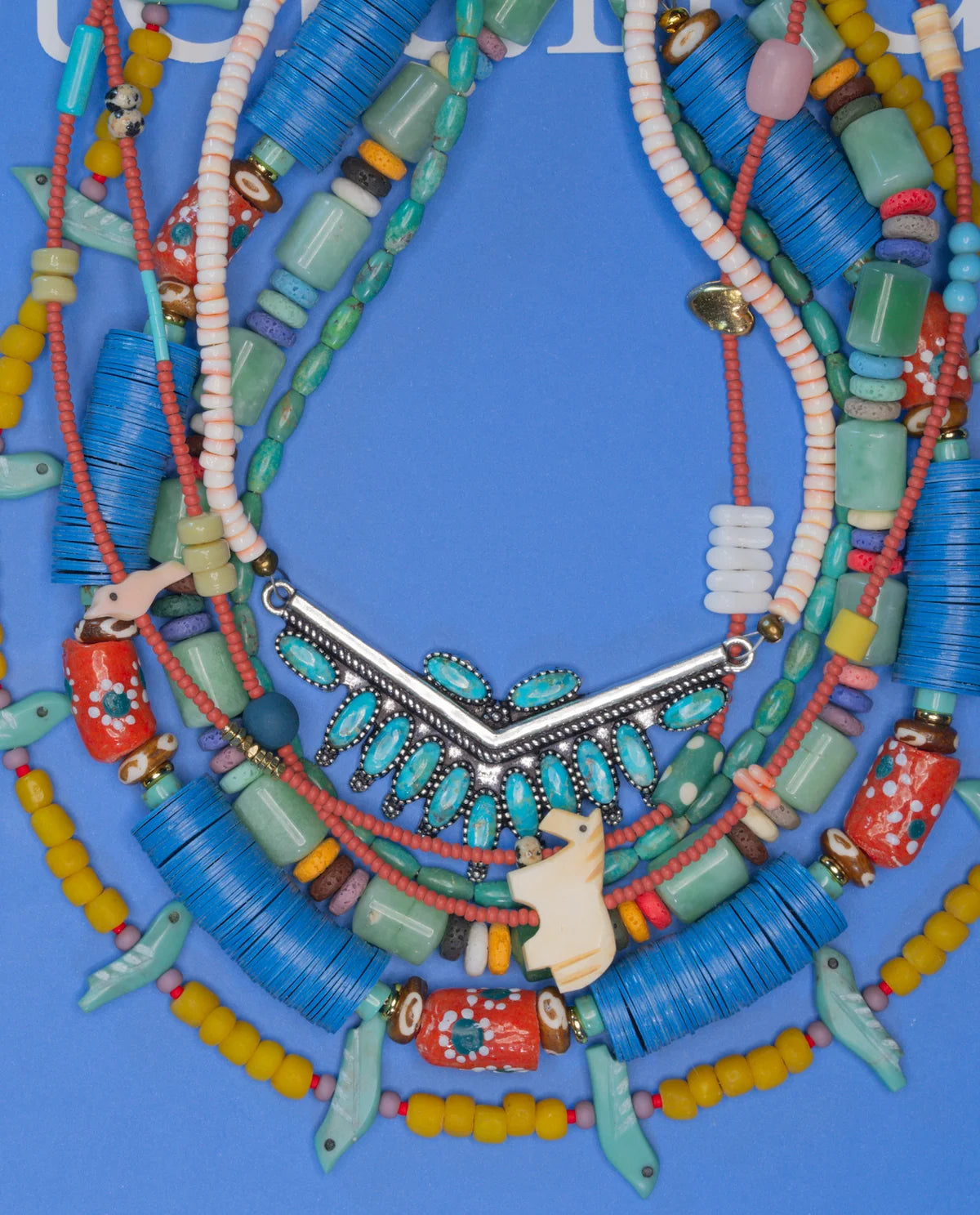Green Tube Necklace