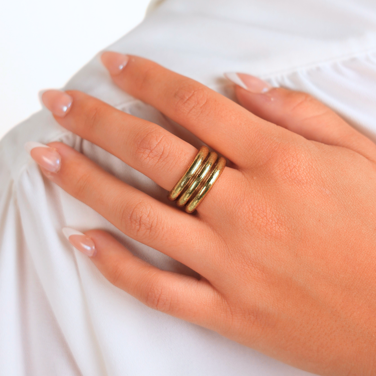 BudhaGirl Aura Rings ( gold or silver)