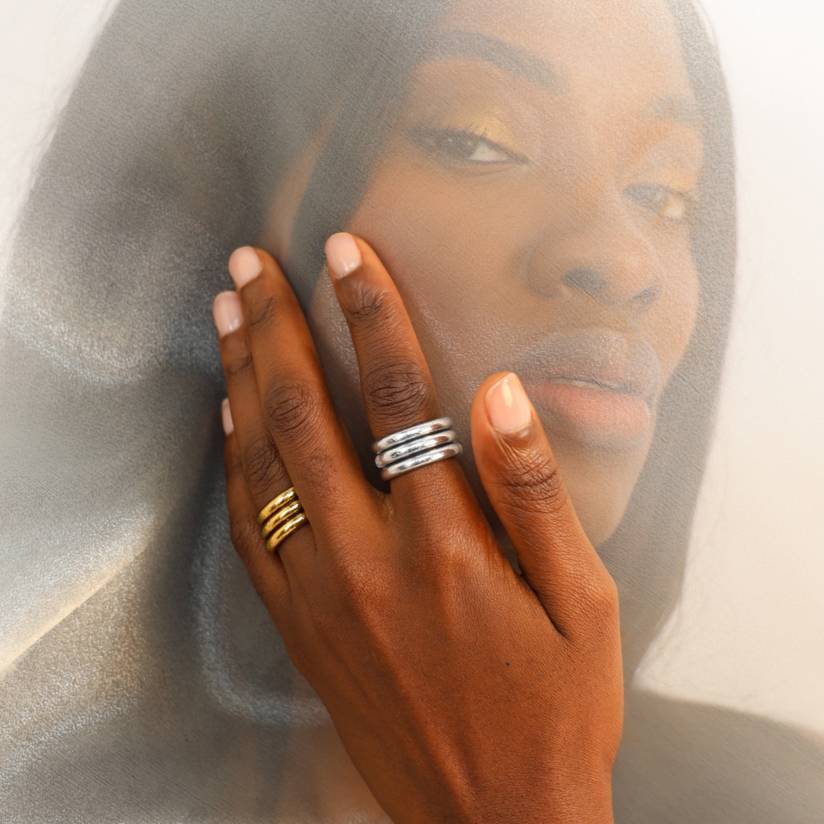 BudhaGirl Aura Rings ( gold or silver)