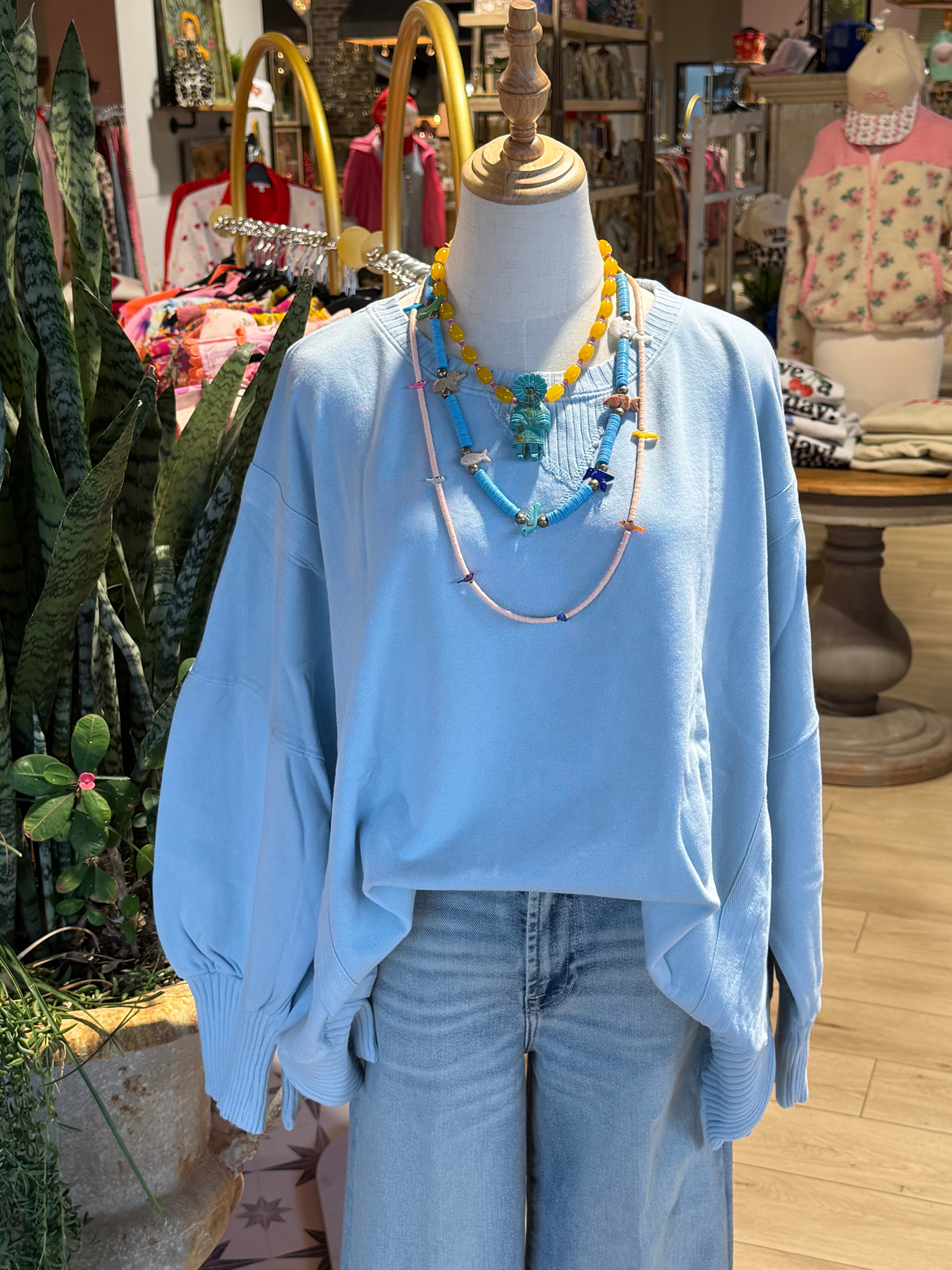 French Terry Baby Blue