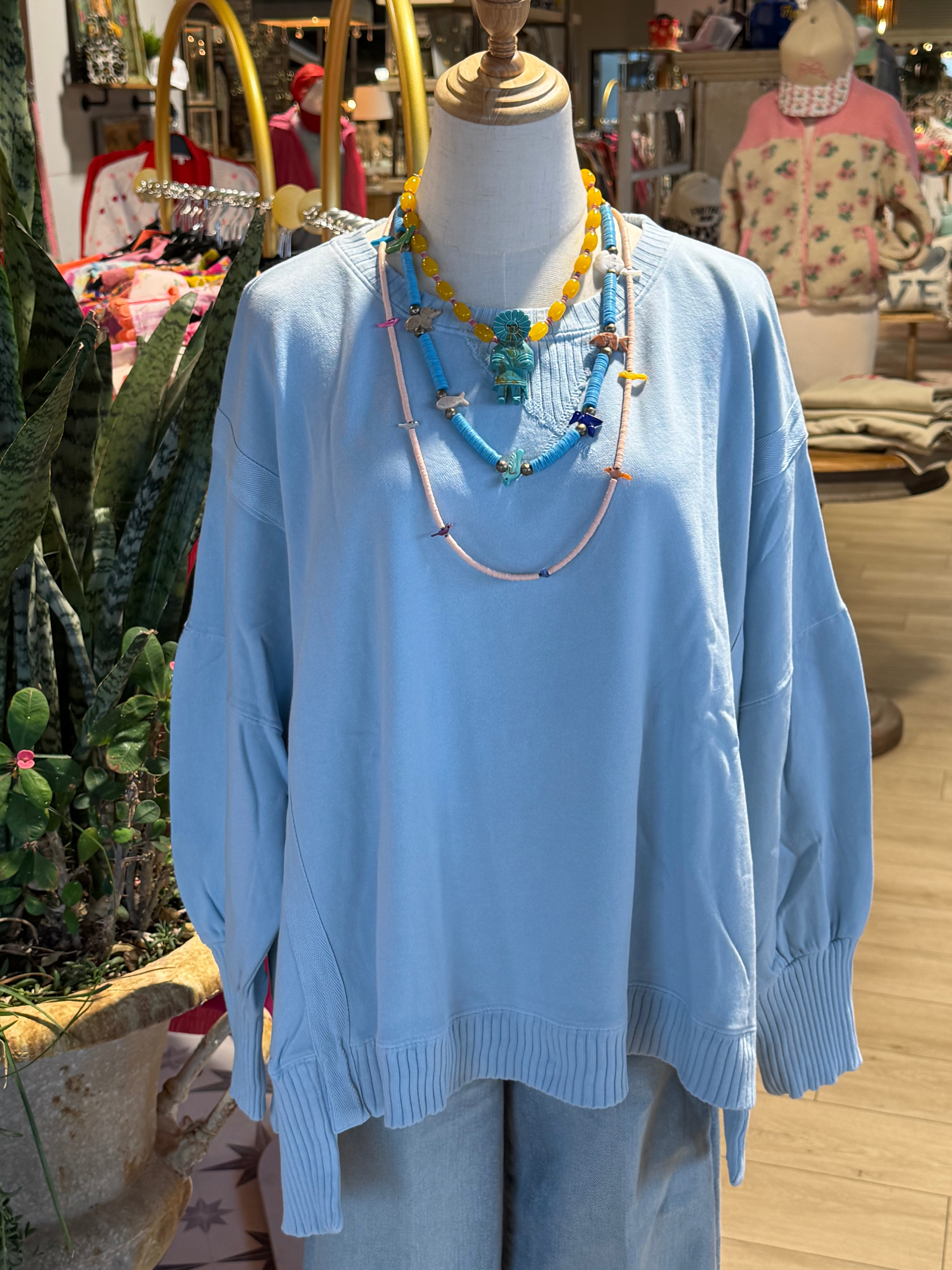 French Terry Baby Blue