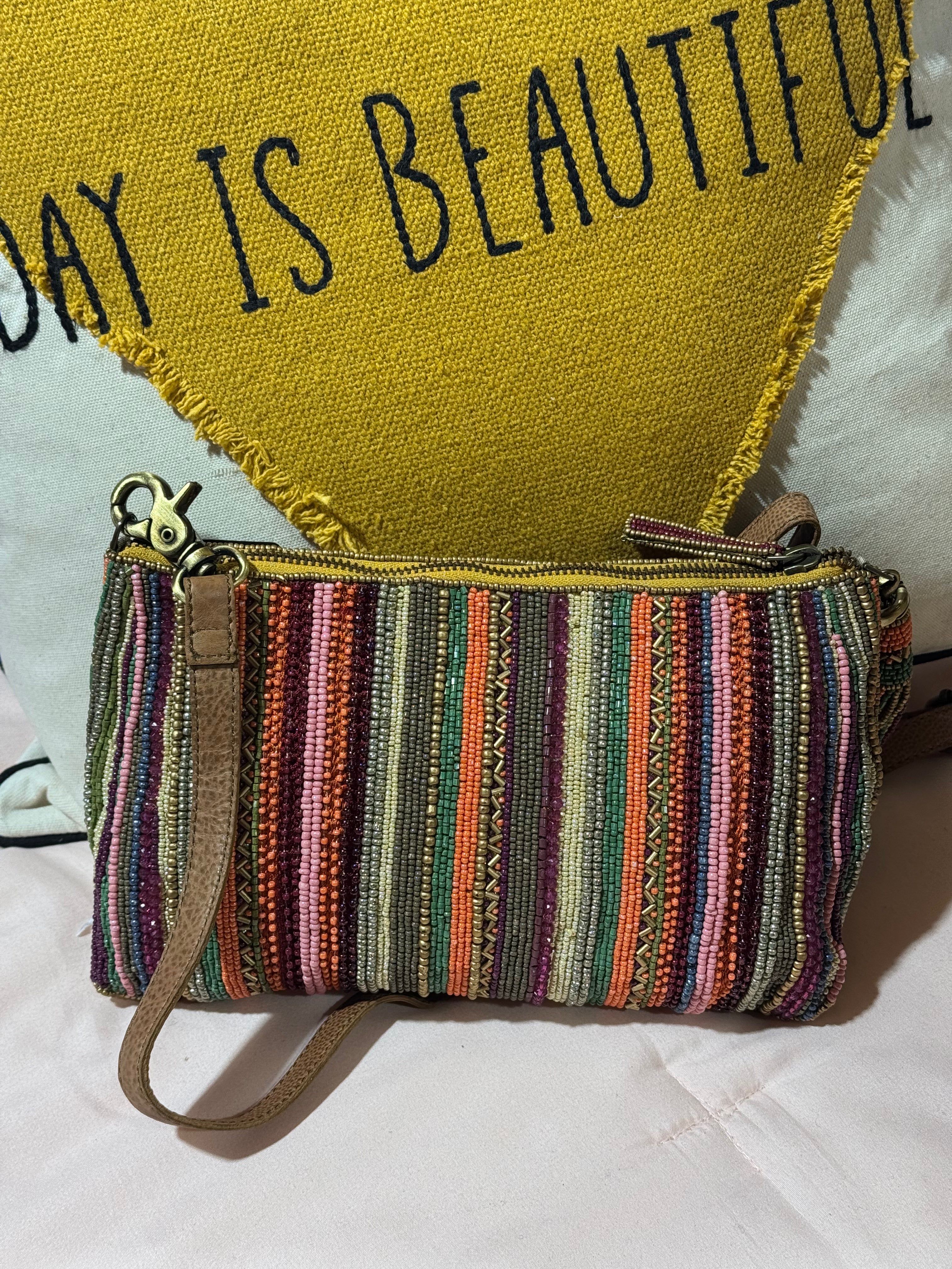 Boho Beaded Rainbow purse