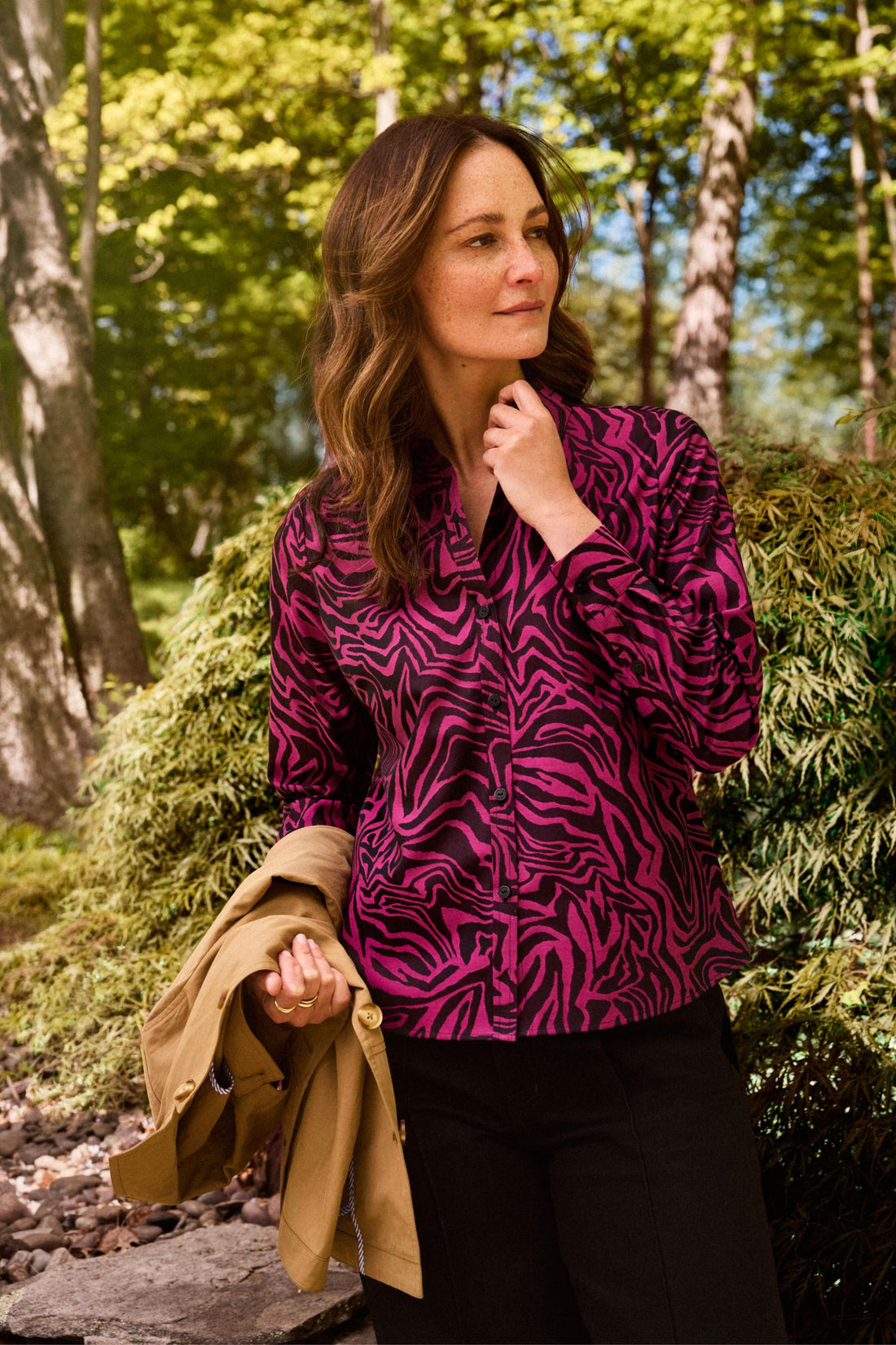 Hampton Jacquard Zebra Top (2 colors)