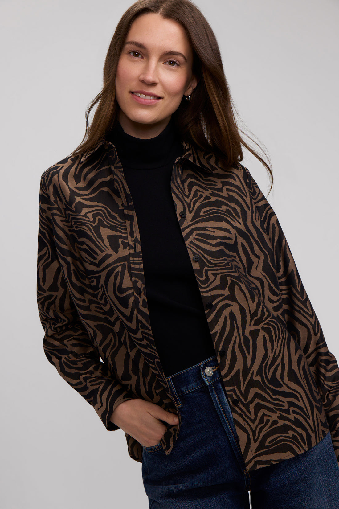 Hampton Jacquard Zebra Top (2 colors)