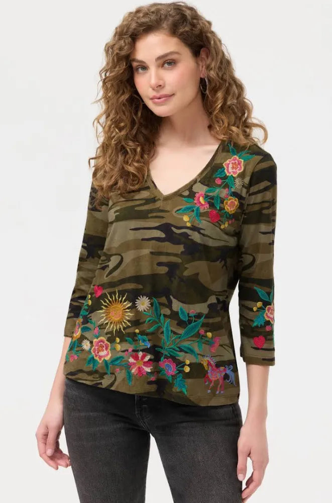 Molly Camo Top