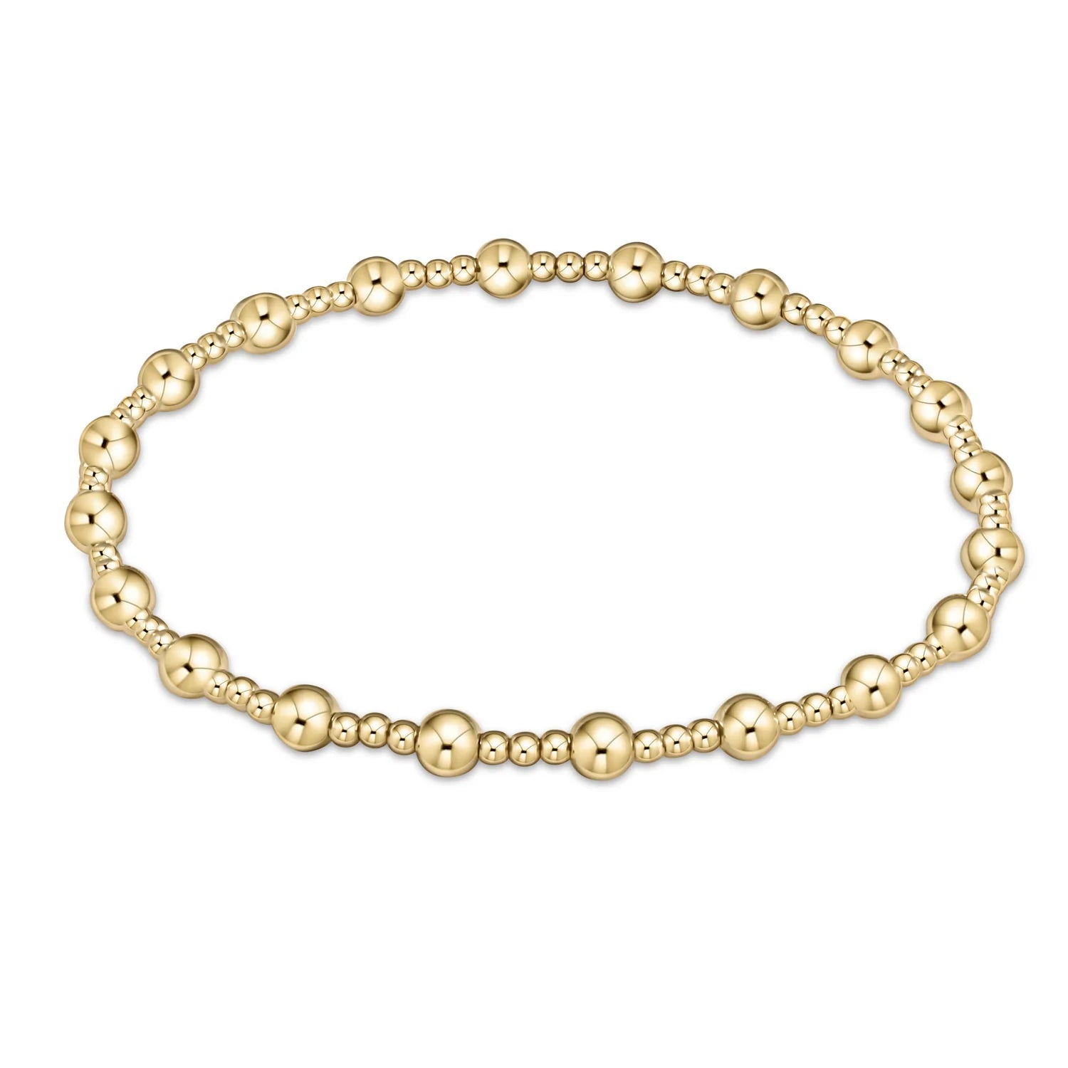 Classic Gold Sincerity 5mm Bead Bracelet